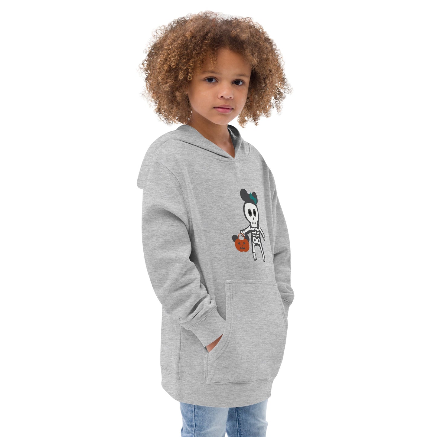 Spooky Silly Skeleton Kids fleece hoodie cosplaydisney halloweendisney halloween sweatshirt#tag4##tag5##tag6#