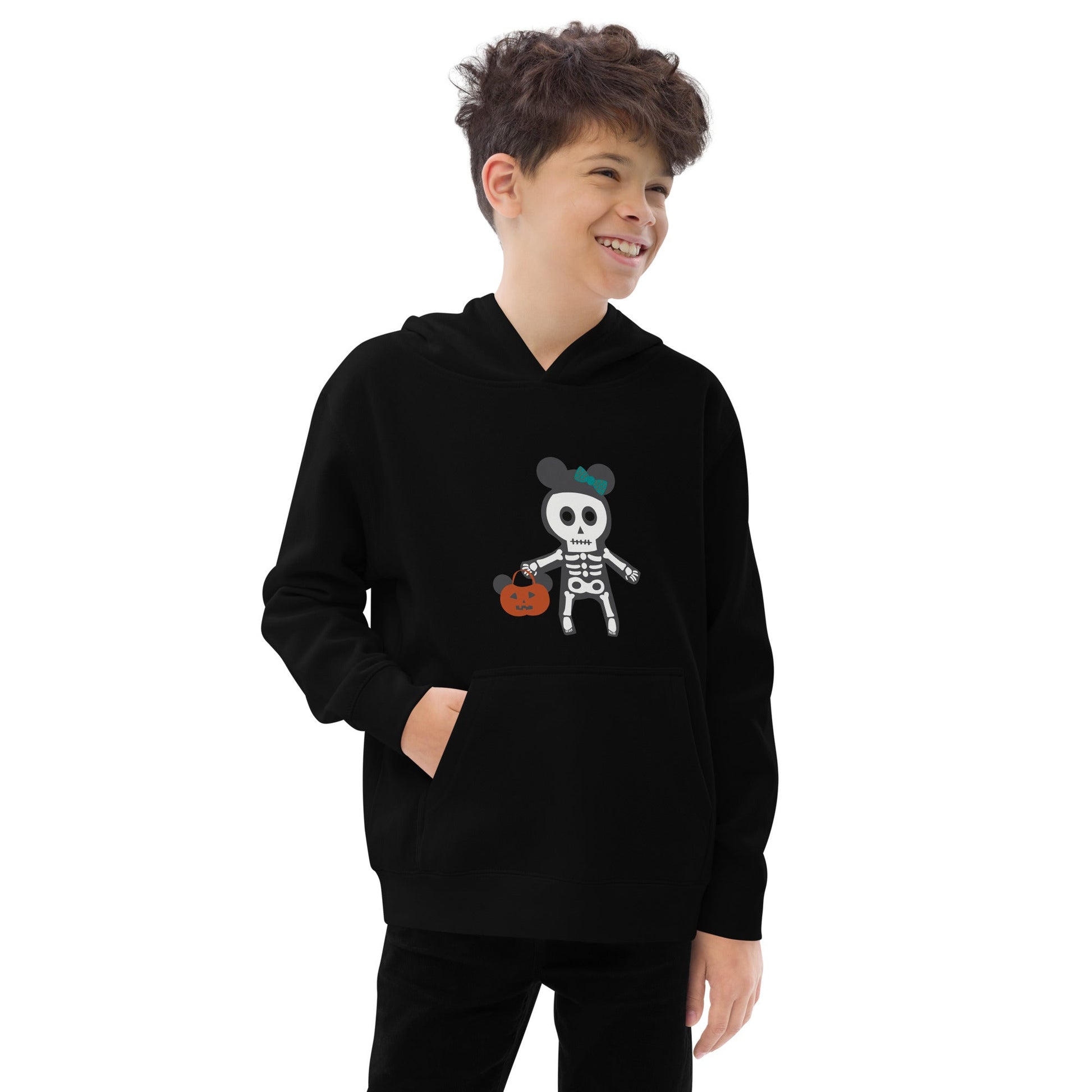 Spooky Silly Skeleton Kids fleece hoodie cosplaydisney halloweendisney halloween sweatshirt#tag4##tag5##tag6#