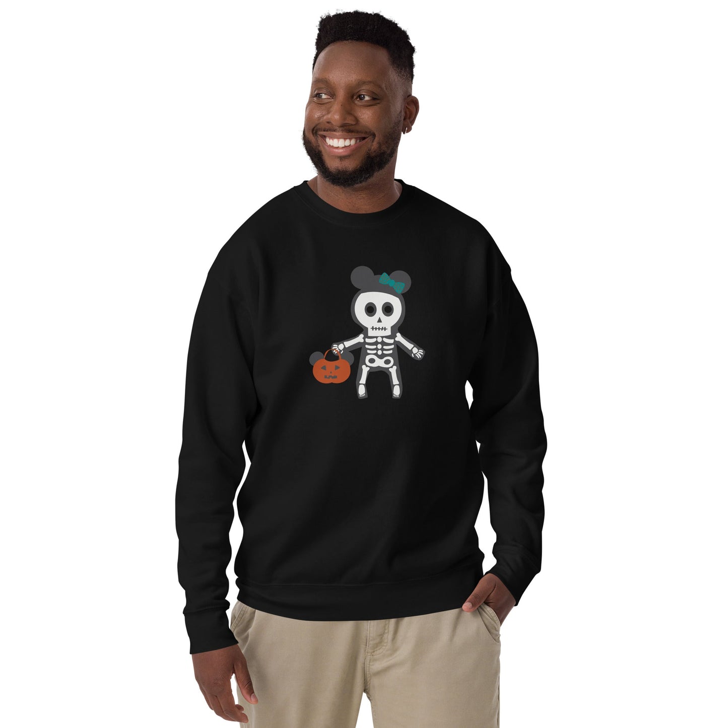 Spooky Silly Skeleton Unisex Premium Sweatshirt adult halloween topcosplaydisney halloween#tag4##tag5##tag6#
