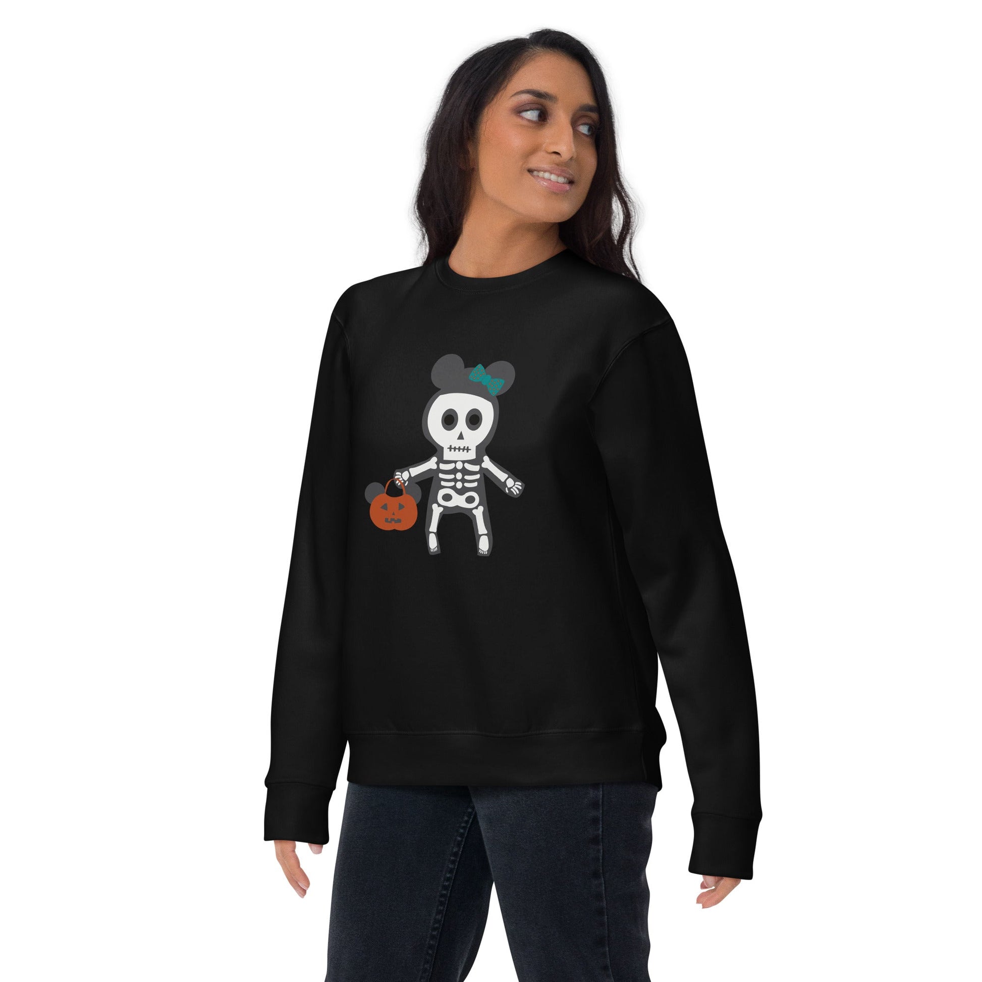 Spooky Silly Skeleton Unisex Premium Sweatshirt adult halloween topcosplaydisney halloween#tag4##tag5##tag6#