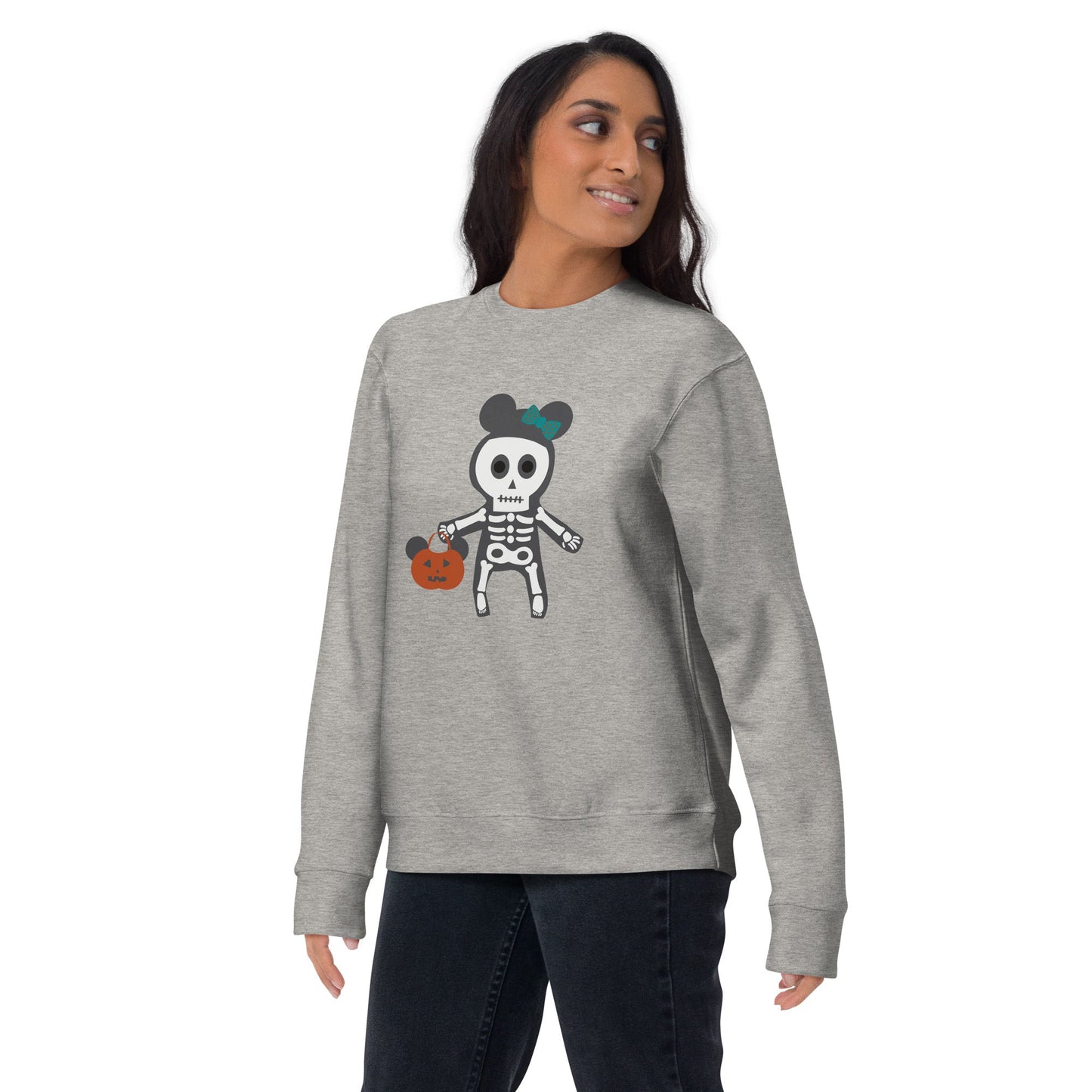 Spooky Silly Skeleton Unisex Premium Sweatshirt adult halloween topcosplaydisney halloween#tag4##tag5##tag6#