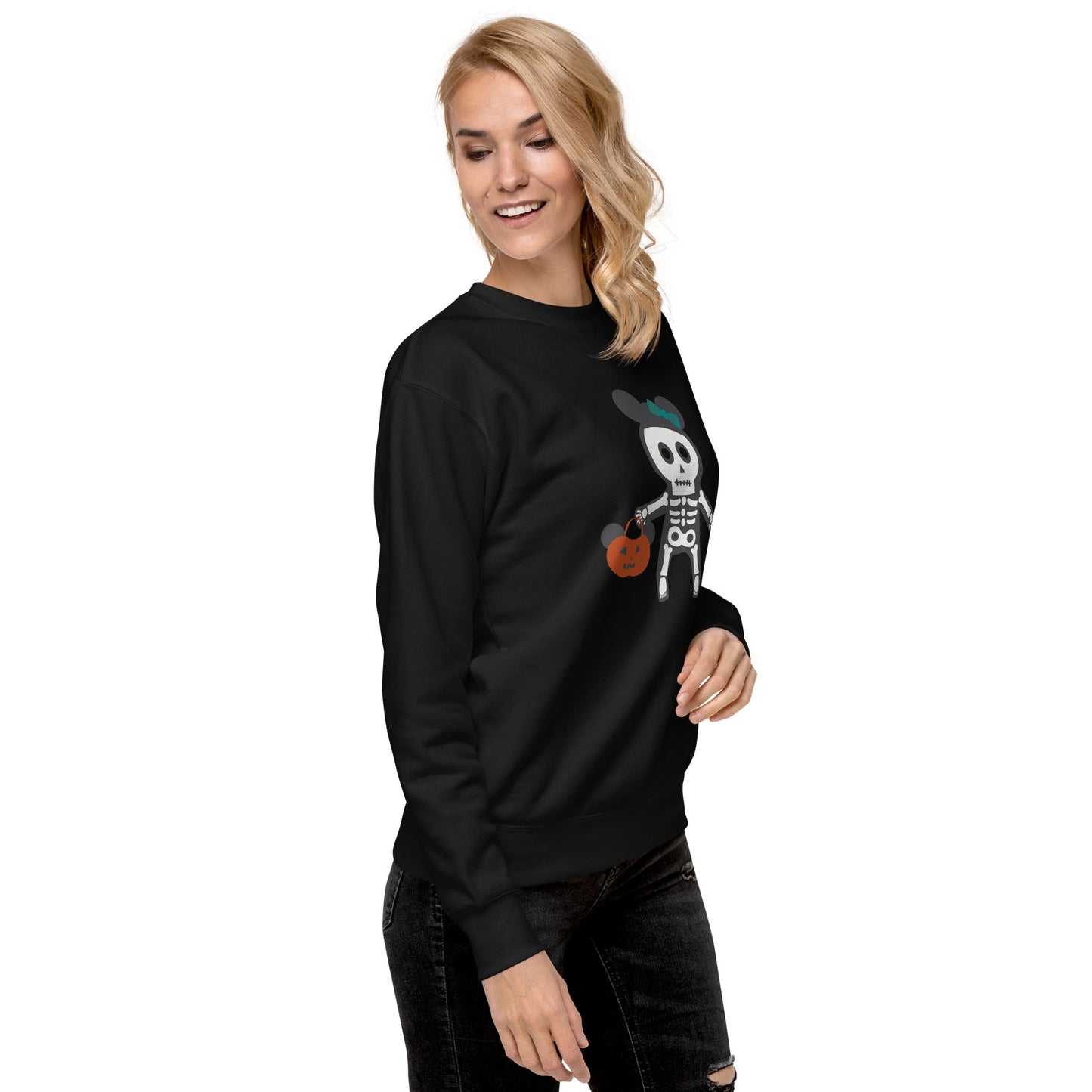 Spooky Silly Skeleton Unisex Premium Sweatshirt adult halloween topcosplaydisney halloween#tag4##tag5##tag6#