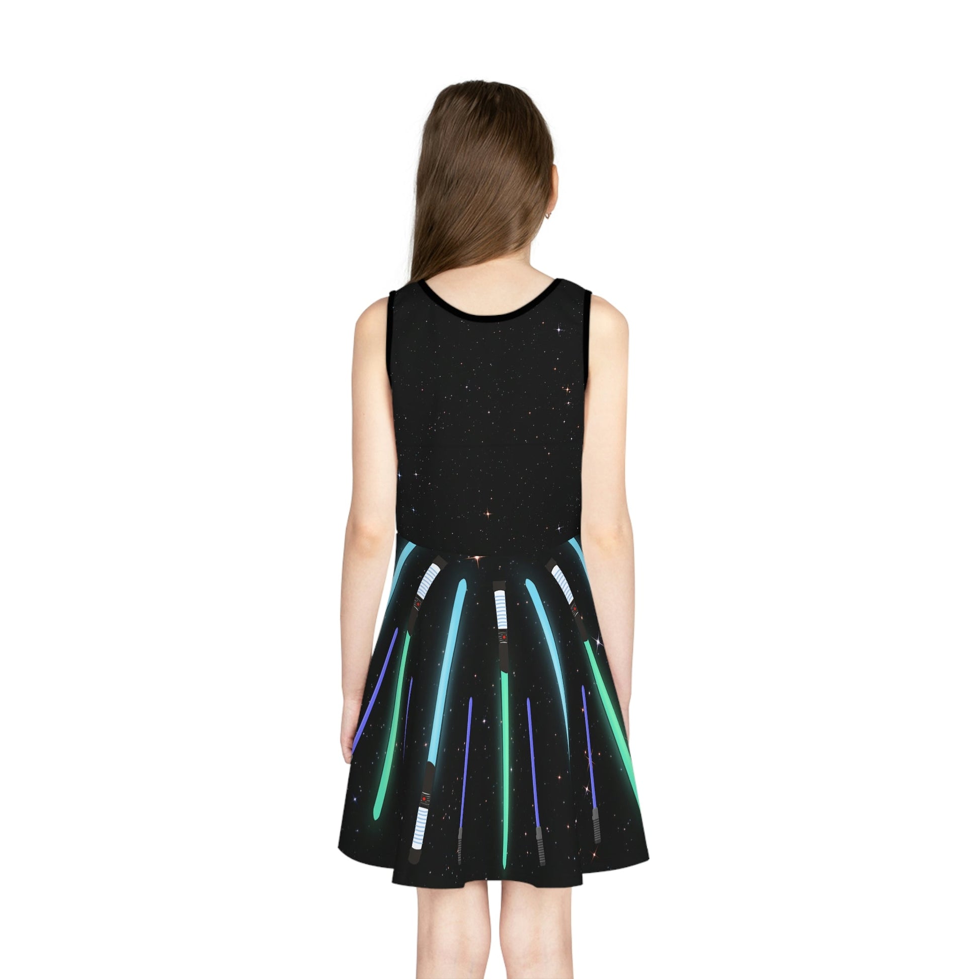 Star Fighter Girls' Sleeveless Sundress (AOP) All Over PrintAOPAOP Clothing#tag4##tag5##tag6#
