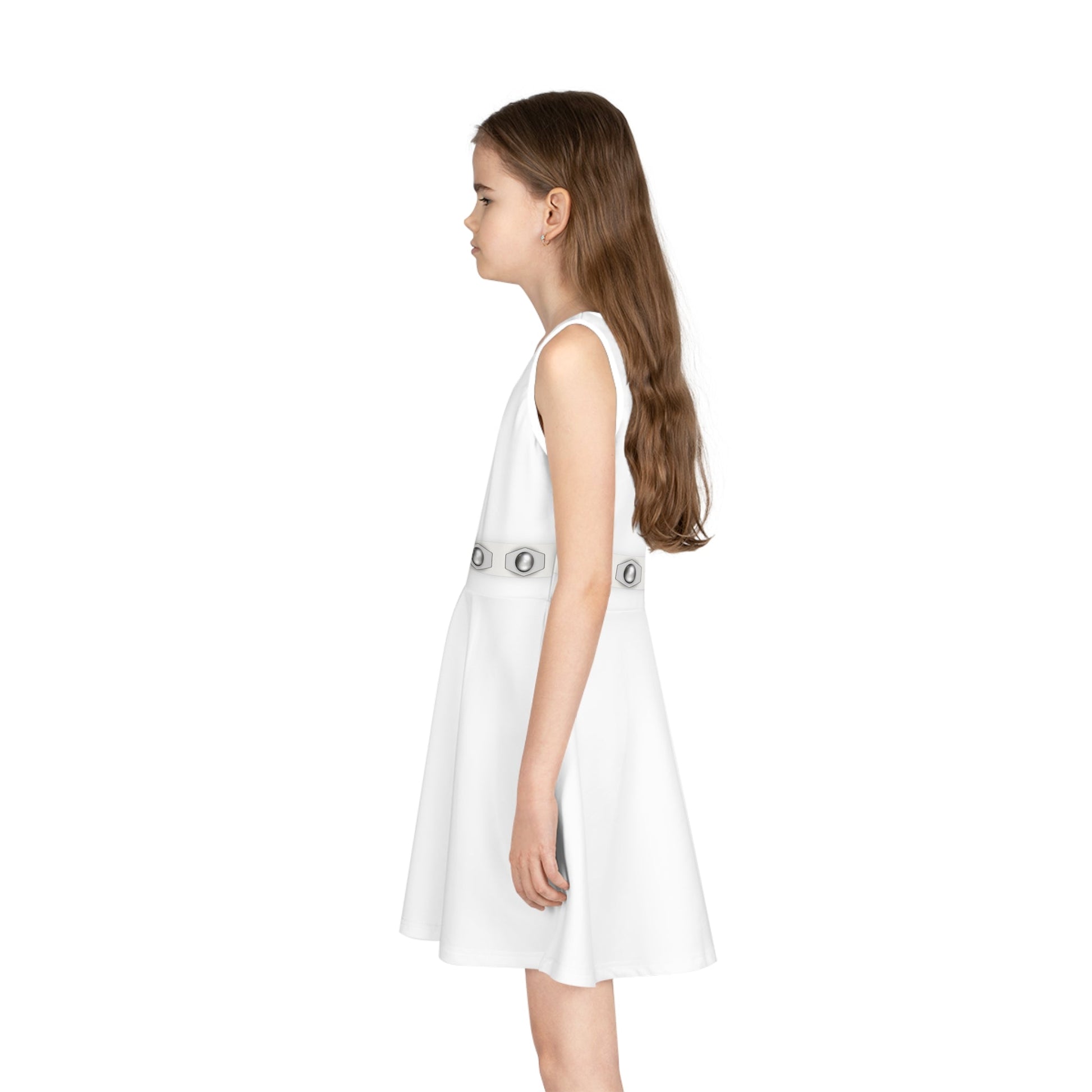 Star Princess Girls' Sleeveless Sundress- Halloween Costume, Bounding, Cosplay All Over PrintAOPAOP Clothing#tag4##tag5##tag6#