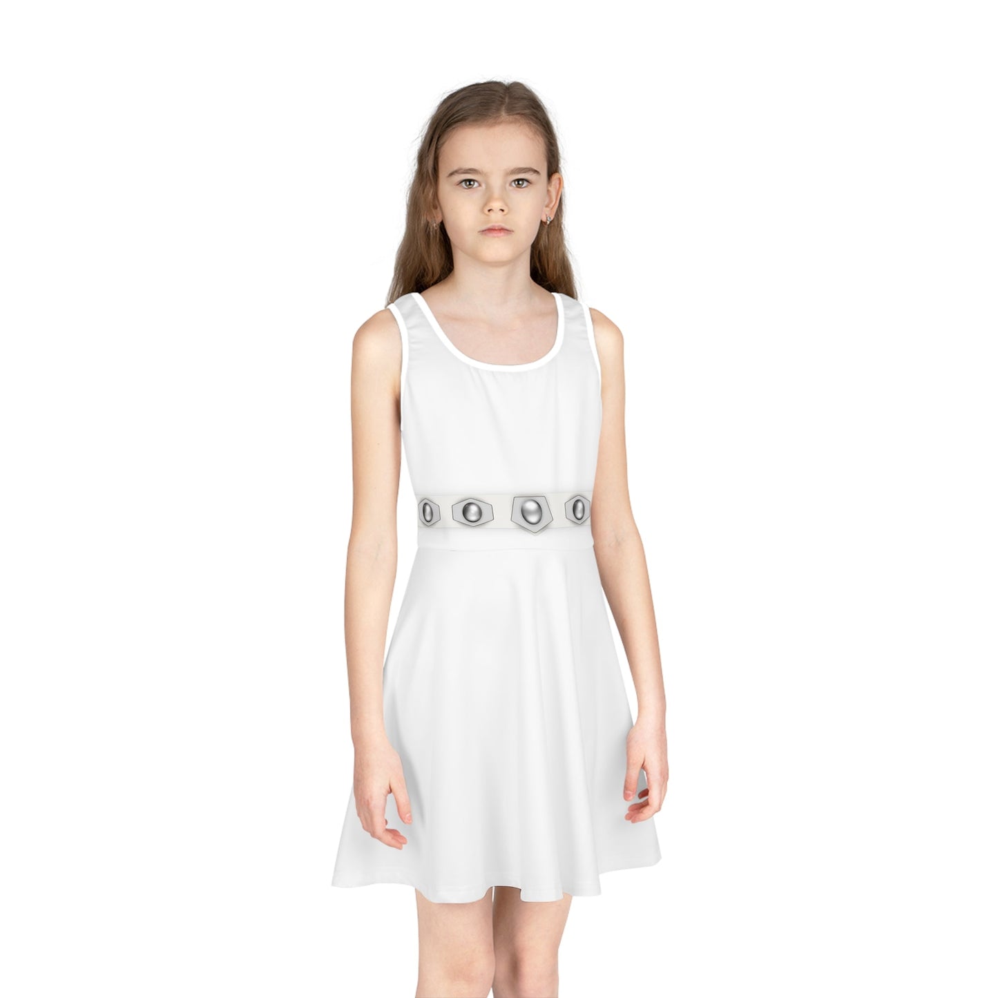 Star Princess Girls' Sleeveless Sundress- Halloween Costume, Bounding, Cosplay All Over PrintAOPAOP Clothing#tag4##tag5##tag6#