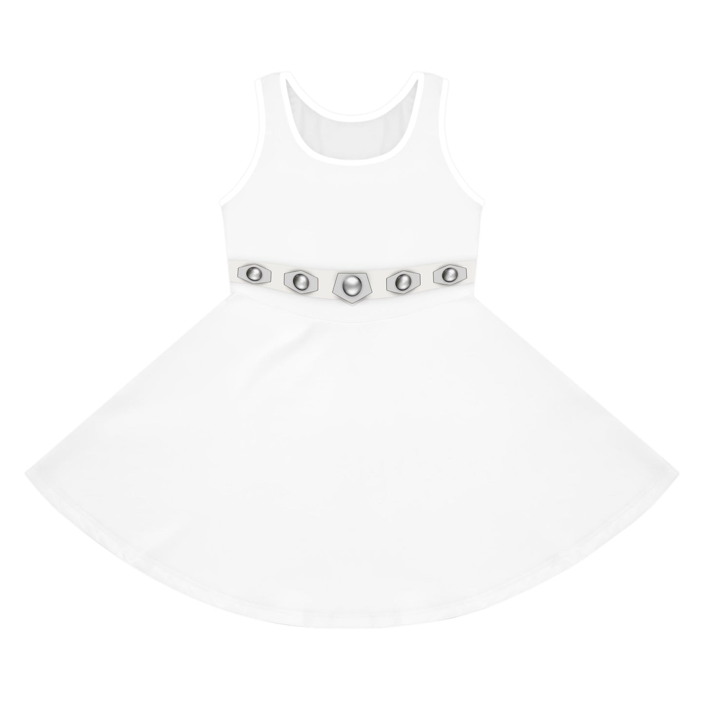 Star Princess Girls' Sleeveless Sundress- Halloween Costume, Bounding, Cosplay All Over PrintAOPAOP Clothing#tag4##tag5##tag6#