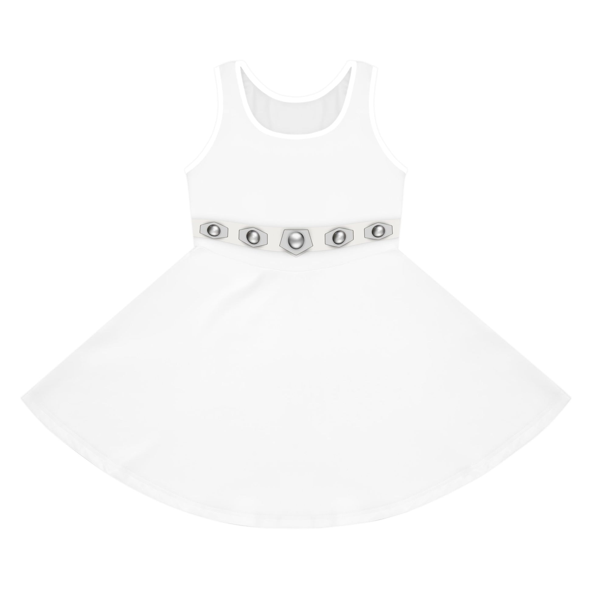 Star Princess Girls' Sleeveless Sundress- Halloween Costume, Bounding, Cosplay All Over PrintAOPAOP Clothing#tag4##tag5##tag6#