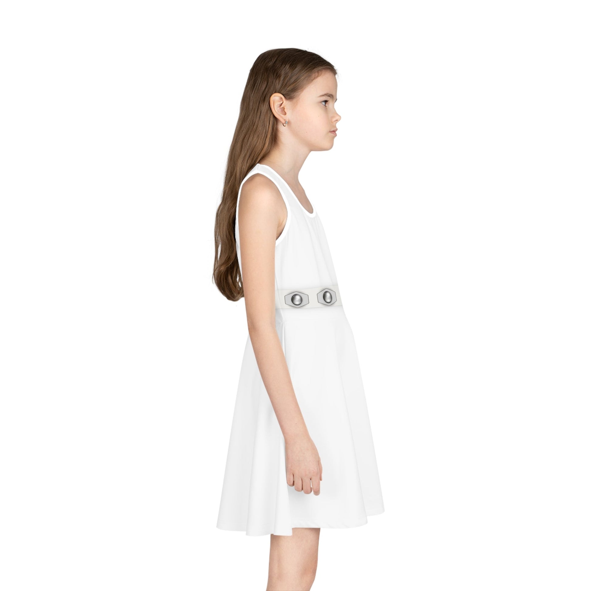 Star Princess Girls' Sleeveless Sundress- Halloween Costume, Bounding, Cosplay All Over PrintAOPAOP Clothing#tag4##tag5##tag6#