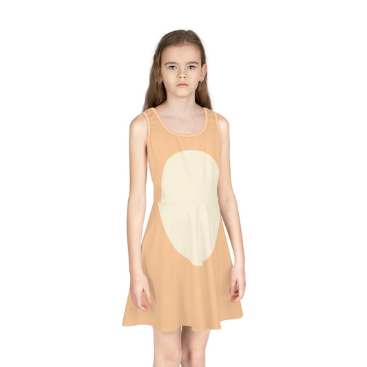 Tan Blue Heeler Girls' Sleeveless Sundress- Costume, Cosplay All Over PrintAOPAOP Clothing#tag4##tag5##tag6#