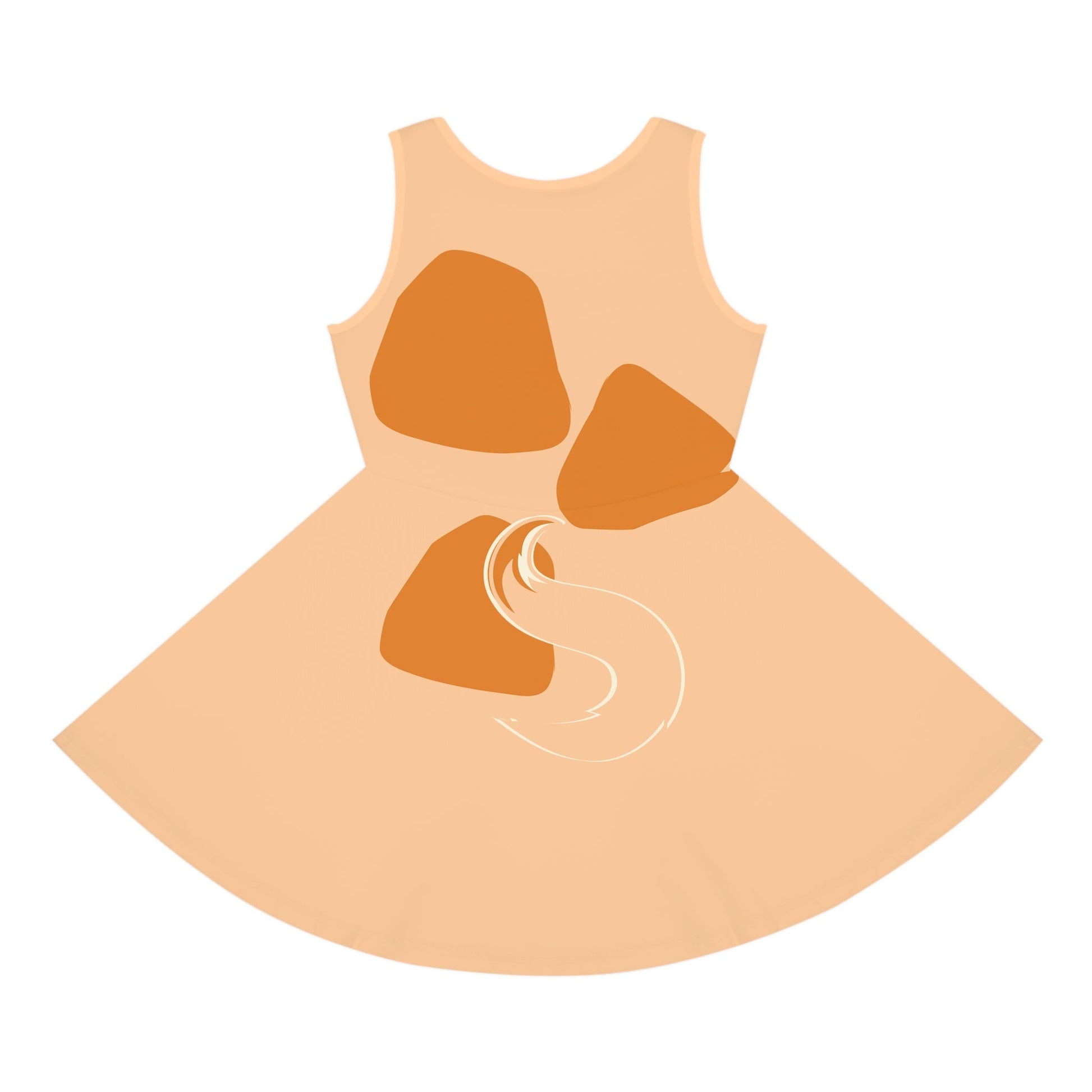 Tan Blue Heeler Girls' Sleeveless Sundress- Costume, Cosplay All Over PrintAOPAOP Clothing#tag4##tag5##tag6#
