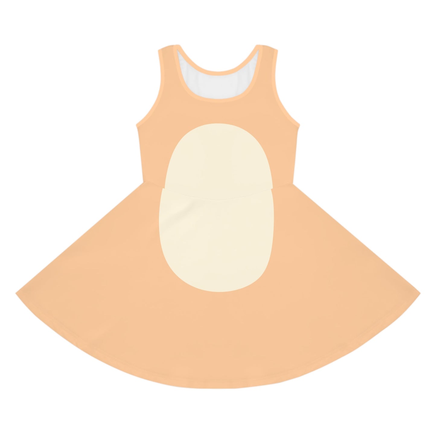 Tan Blue Heeler Girls' Sleeveless Sundress- Costume, Cosplay All Over PrintAOPAOP Clothing#tag4##tag5##tag6#