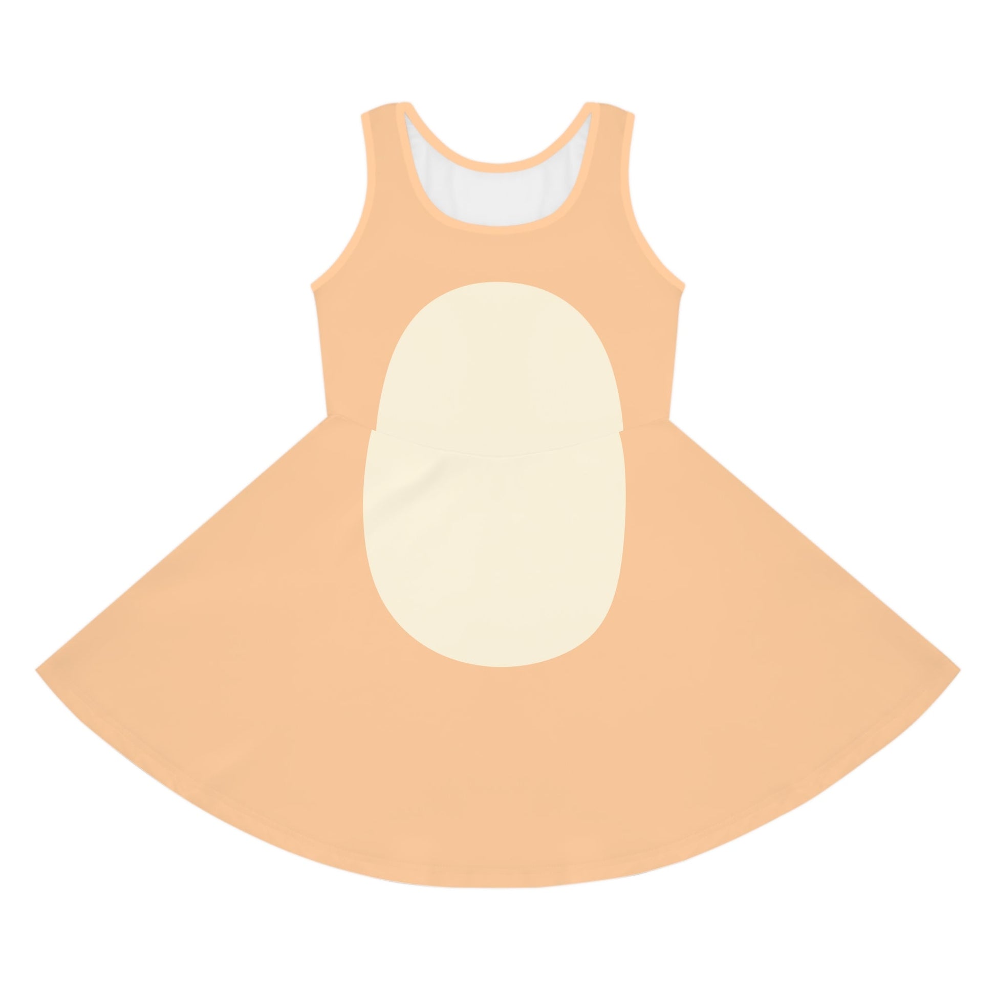 Tan Blue Heeler Girls' Sleeveless Sundress- Costume, Cosplay All Over PrintAOPAOP Clothing#tag4##tag5##tag6#