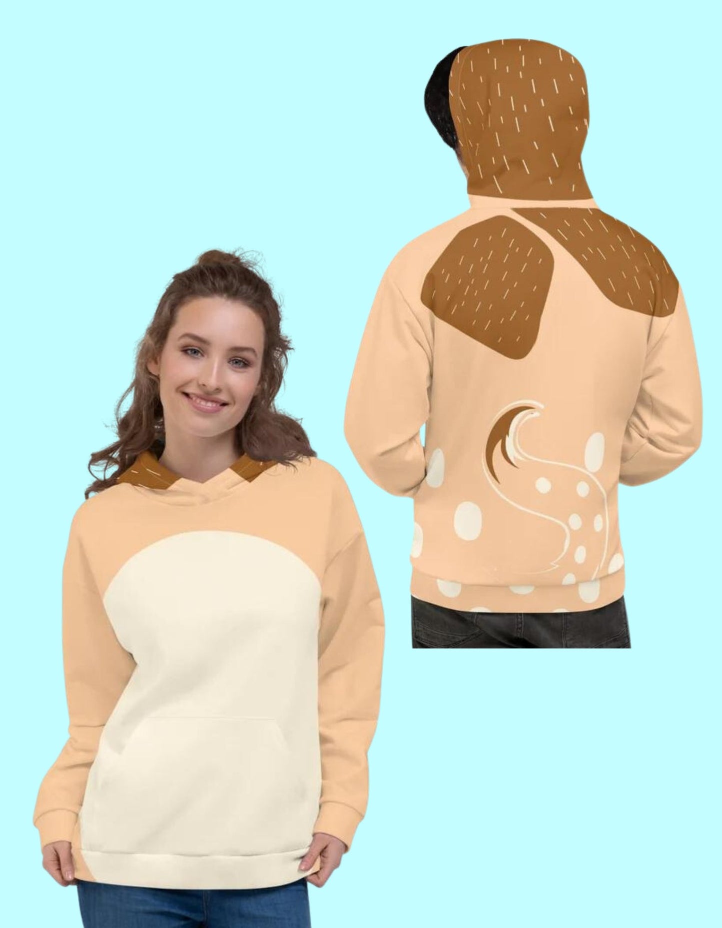 Tan Dog Unisex Hoodie- Costume, Cosplay, Bounding Australian cartoon merchandiseBlue Heeler family teesblue tshirt#tag4##tag5##tag6#