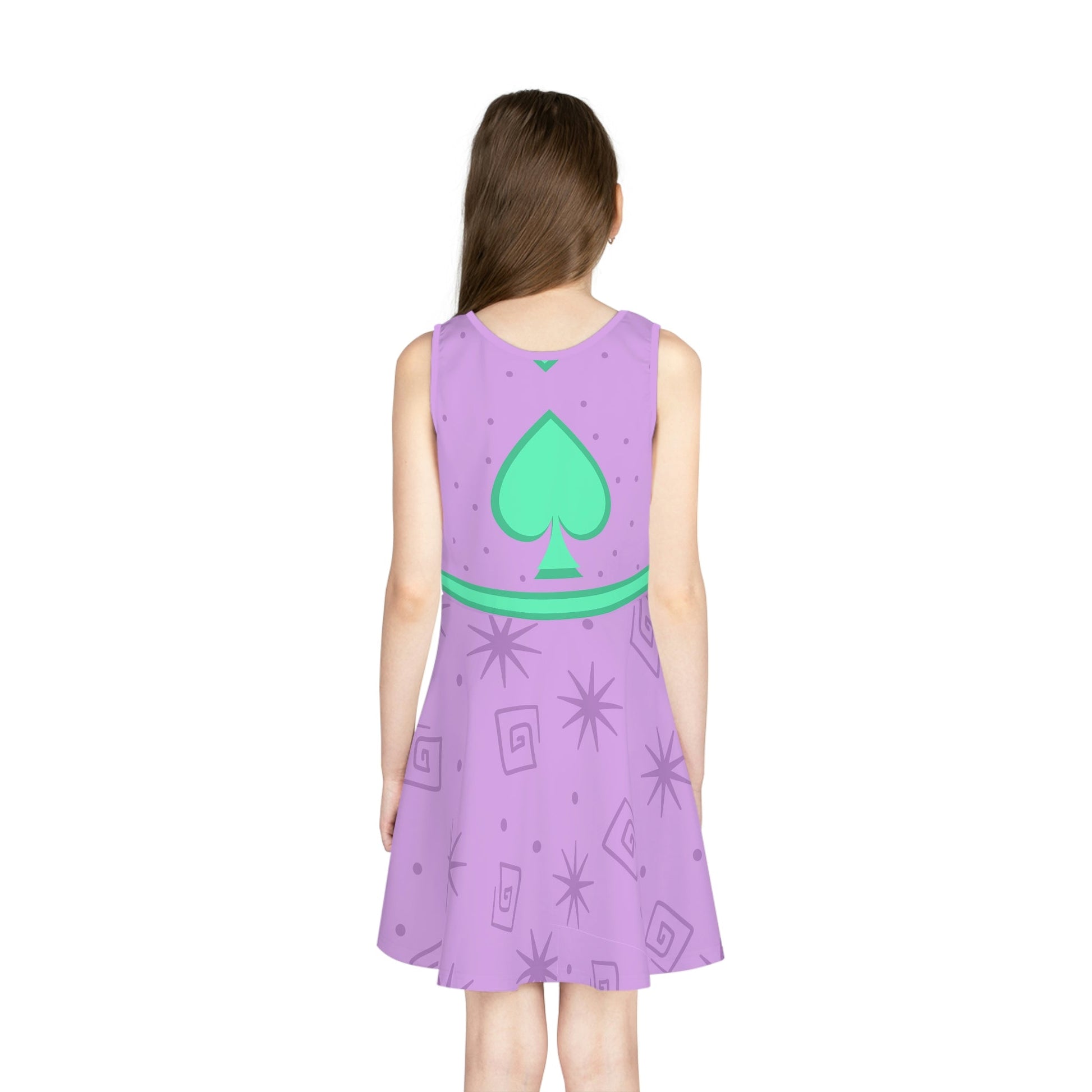 Teacup Ride Inspired Girls' Sleeveless Sundress (AOP) All Over PrintAOPAOP Clothing#tag4##tag5##tag6#