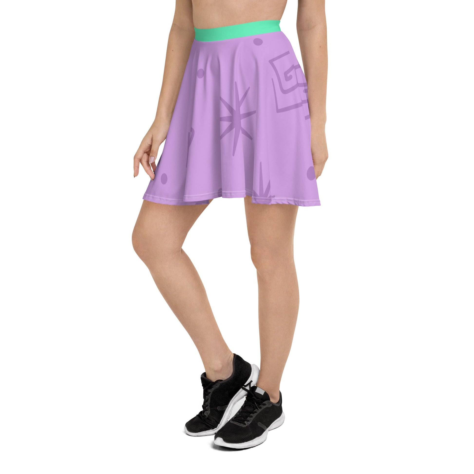 Teacups Purple Skater Skirt alice costumebachelorette stylesCoordinating trip#tag4##tag5##tag6#