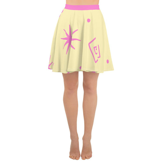 Teacups Yellow Skater Skirt alice costumebachelorette stylesCoordinating trip#tag4##tag5##tag6#