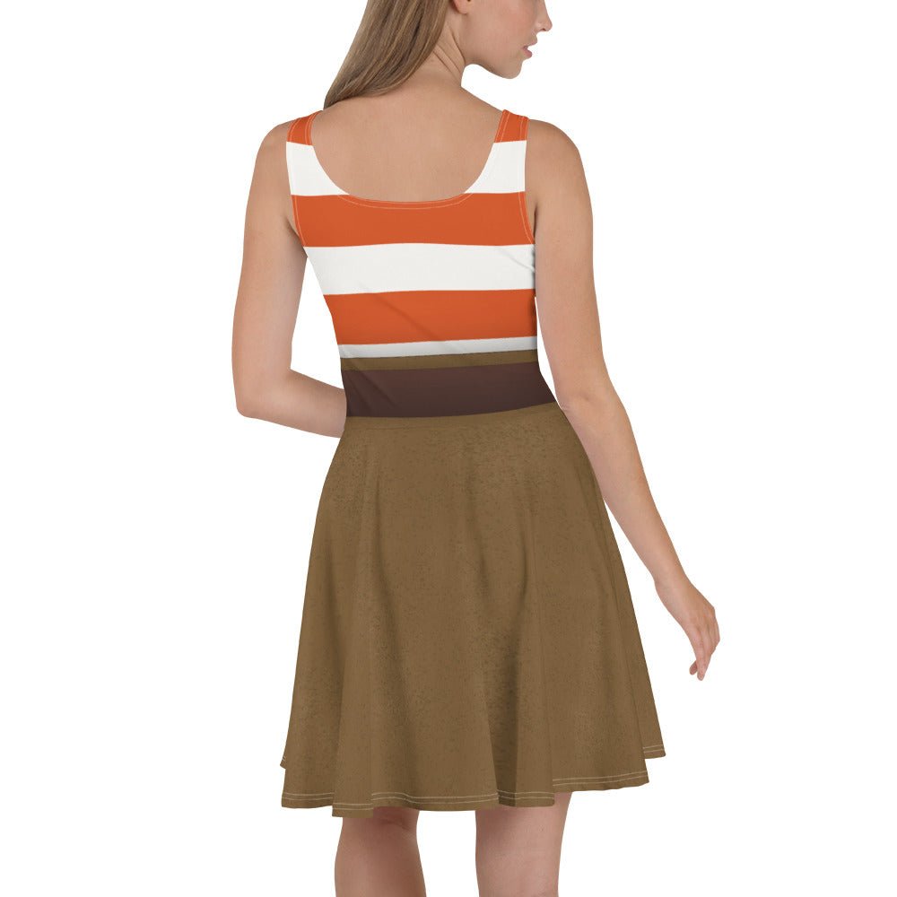 The Anxiety Emotion Skater Dress adult dressanxiety inside outSkater DressWrong Lever Clothing