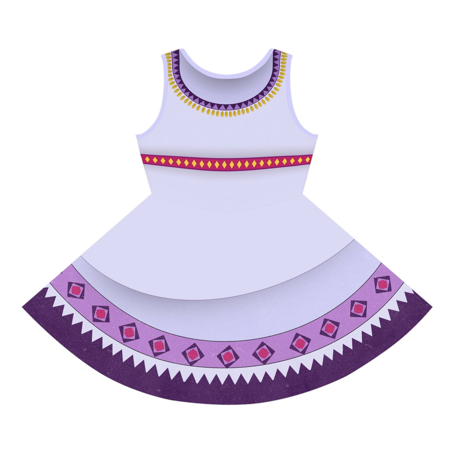 The Asha Girls' Sleeveless Sundress All Over PrintAOPAll Over PrintsLittle Lady Shay Boutique