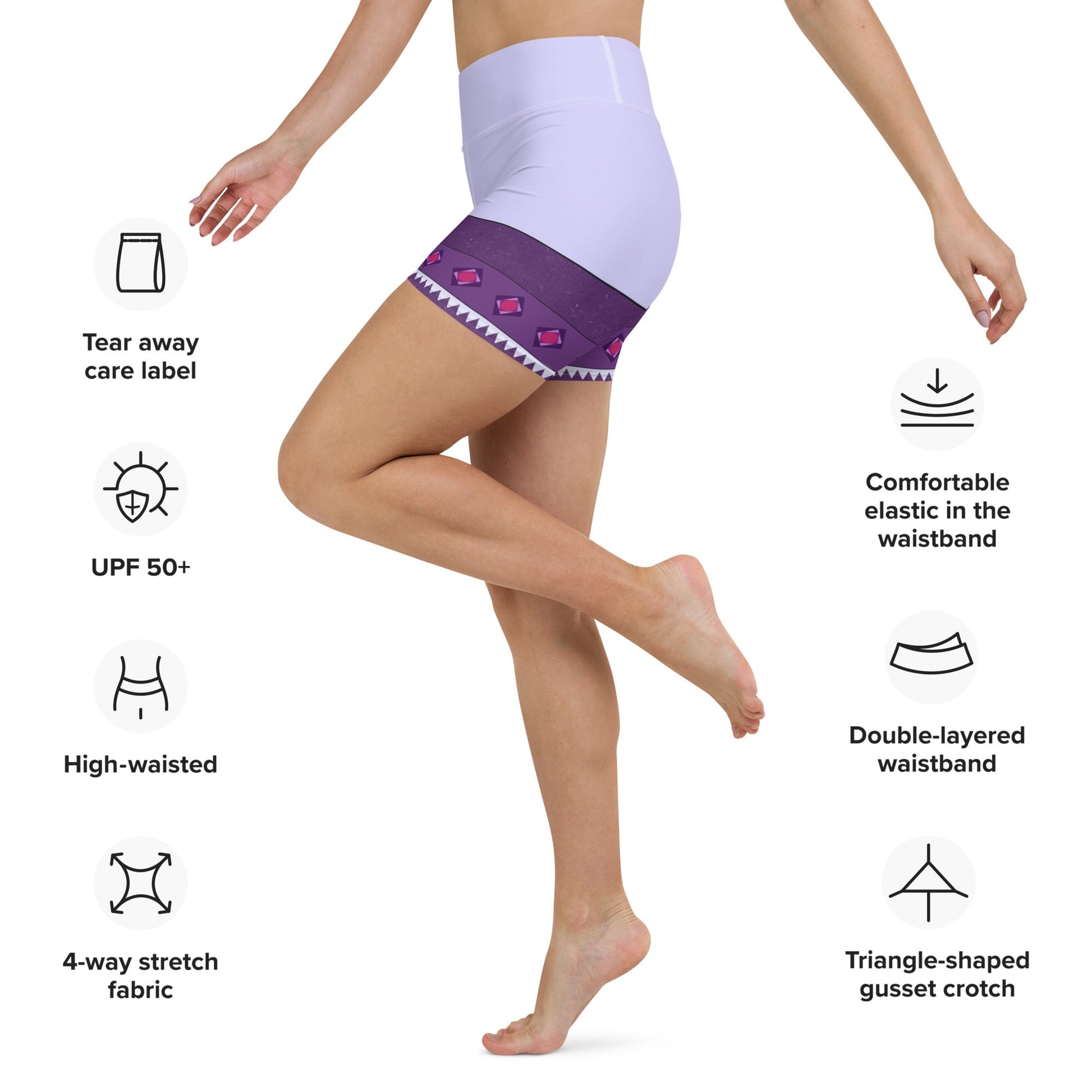 The Asha Yoga Shorts asha race costumeasha wish styleAdult ShortsWrong Lever Clothing