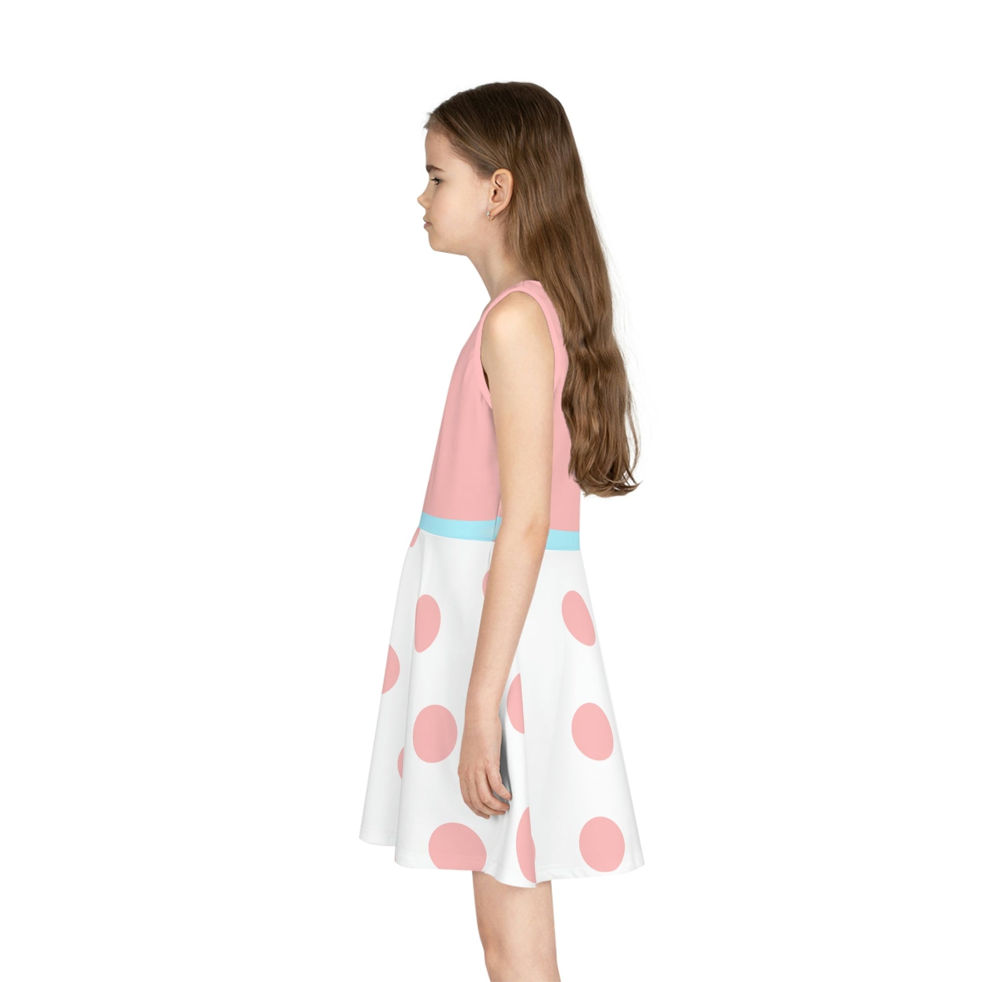 The "Bo Peep" Girls' Sleeveless Sundress All Over PrintAOPAOP Clothing#tag4##tag5##tag6#