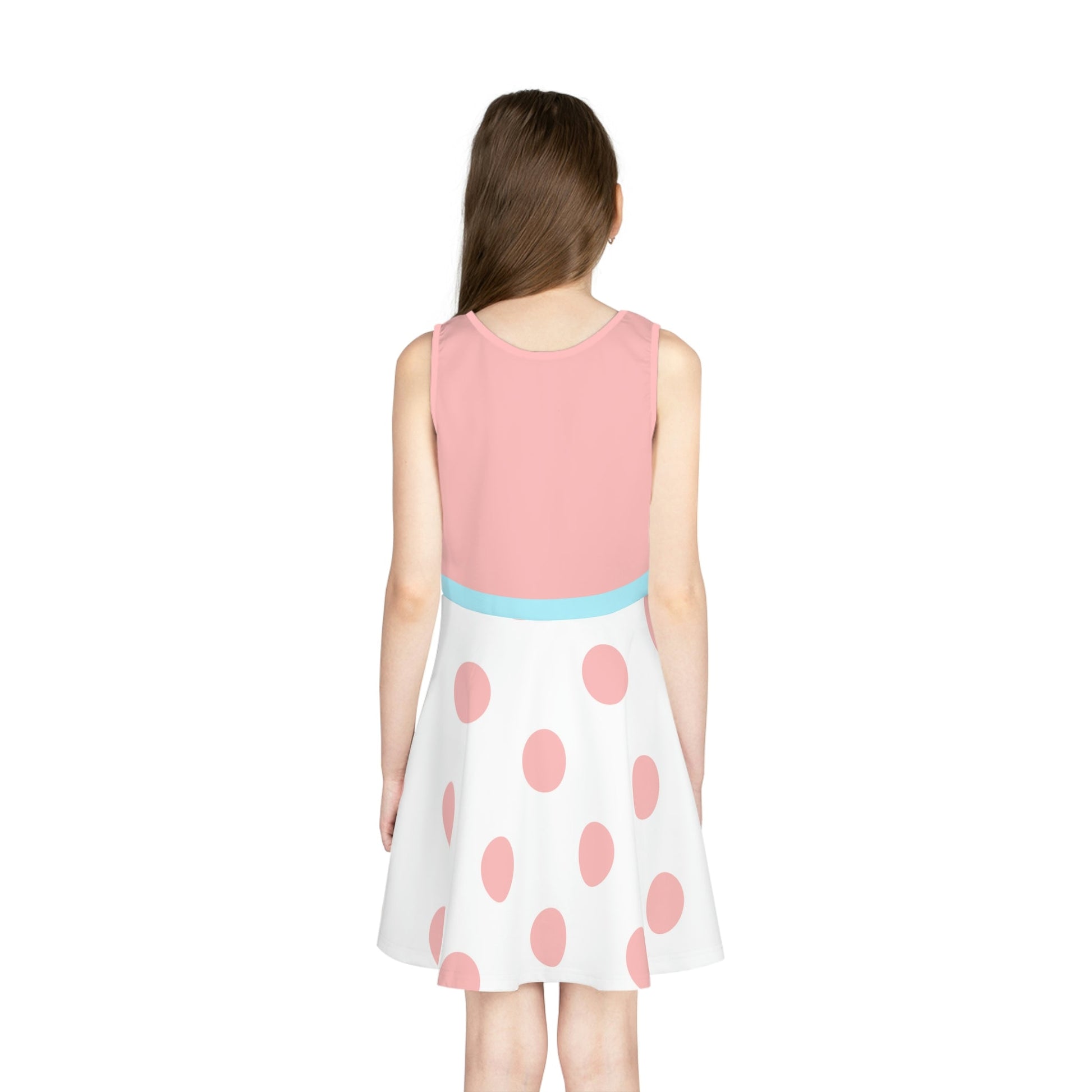The "Bo Peep" Girls' Sleeveless Sundress All Over PrintAOPAOP Clothing#tag4##tag5##tag6#