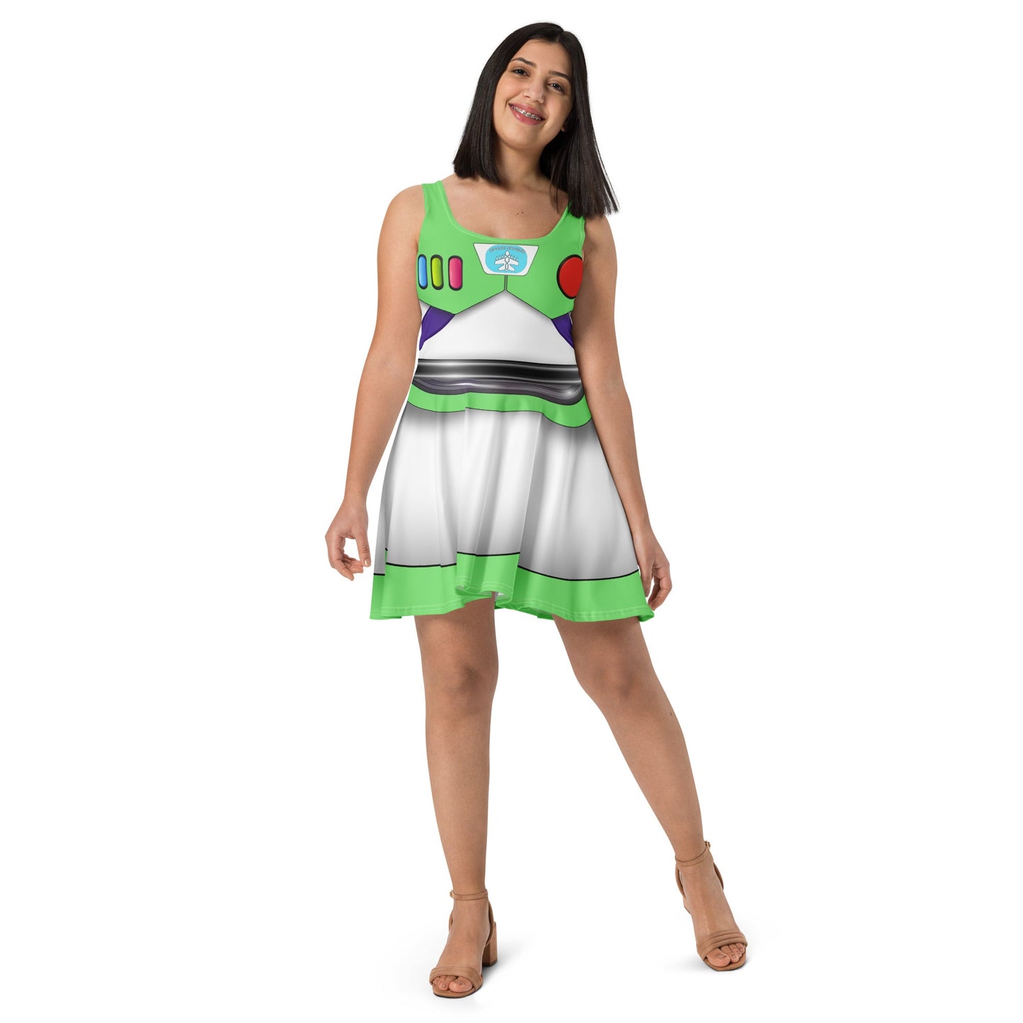 The Buzz Skater Dress- Cosplay, Bounding, Running Costume adult disneybuzz dressbuzz lightyear#tag4##tag5##tag6#