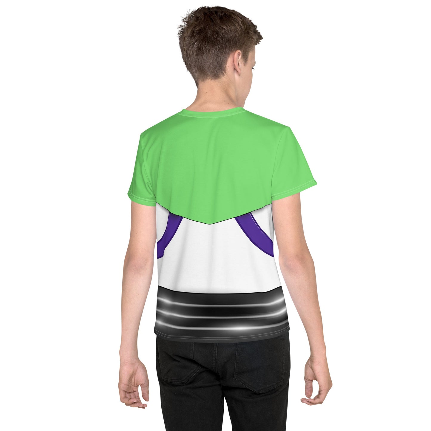 The Buzz Youth crew neck t-shirt- Running Costume, Cosplay, Bounding adult disneybuzz lightyearbuzz lightyear dress#tag4##tag5##tag6#