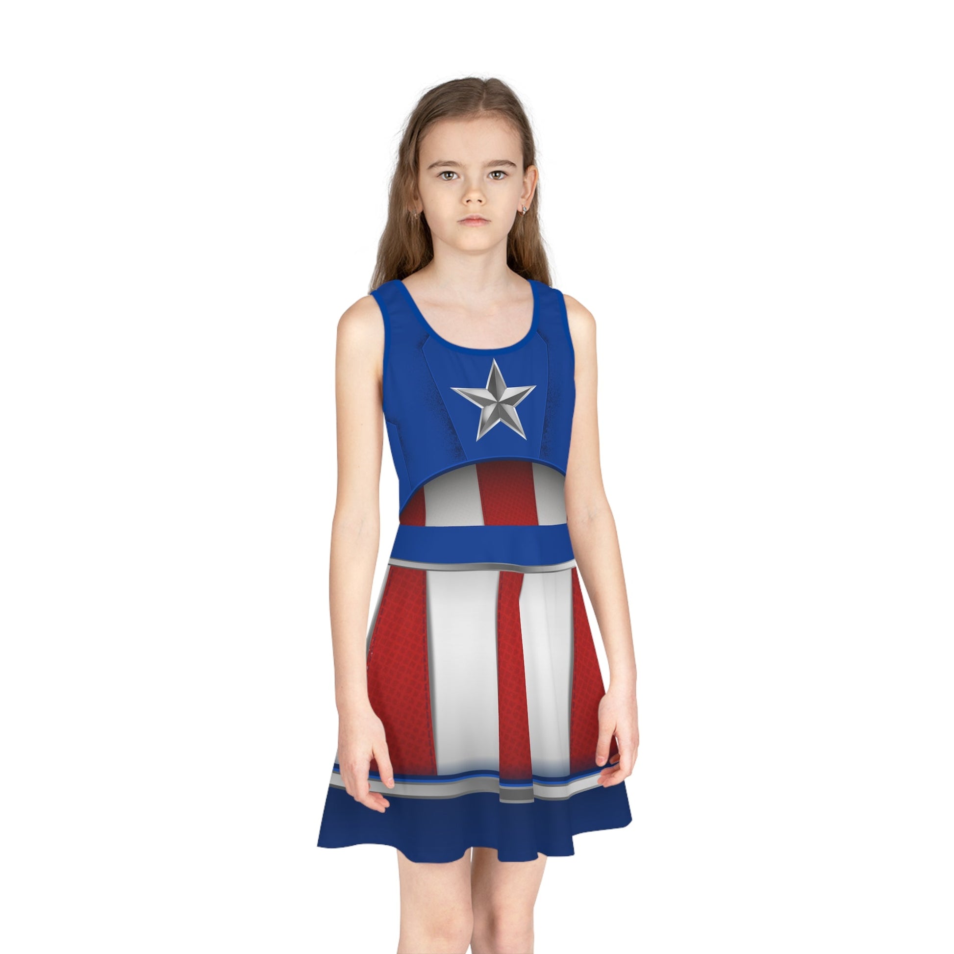 The Captain Girls' Sleeveless Sundress All Over PrintAOPAOP Clothing#tag4##tag5##tag6#