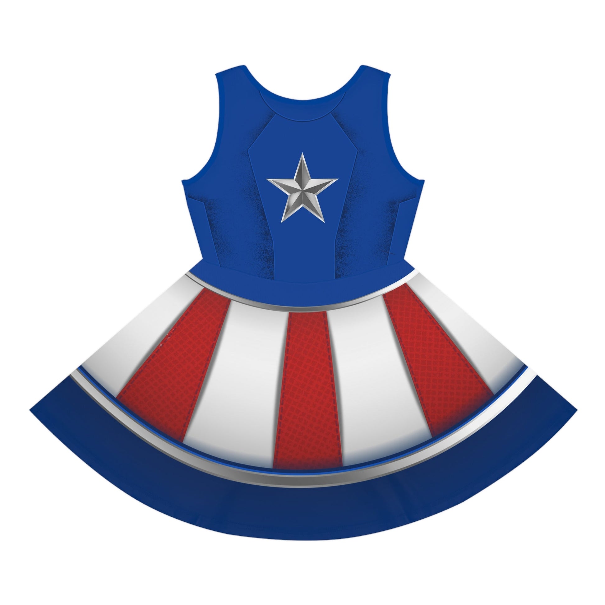 The Captain Girls' Sleeveless Sundress All Over PrintAOPAOP Clothing#tag4##tag5##tag6#