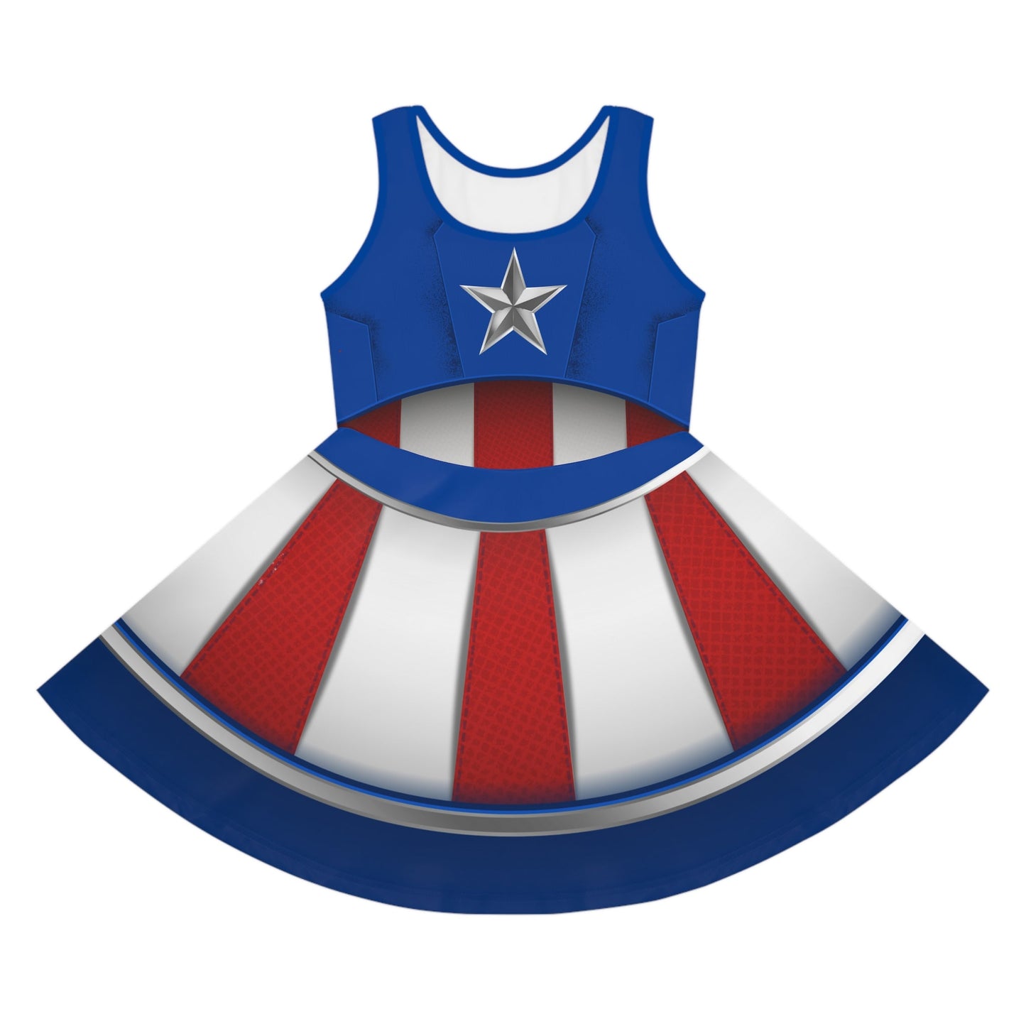 The Captain Girls' Sleeveless Sundress All Over PrintAOPAOP Clothing#tag4##tag5##tag6#