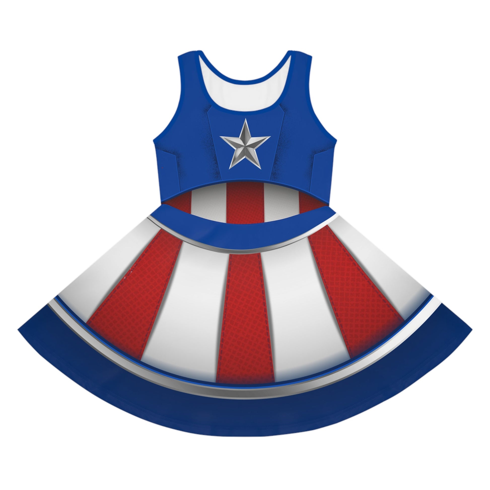 The Captain Girls' Sleeveless Sundress All Over PrintAOPAOP Clothing#tag4##tag5##tag6#