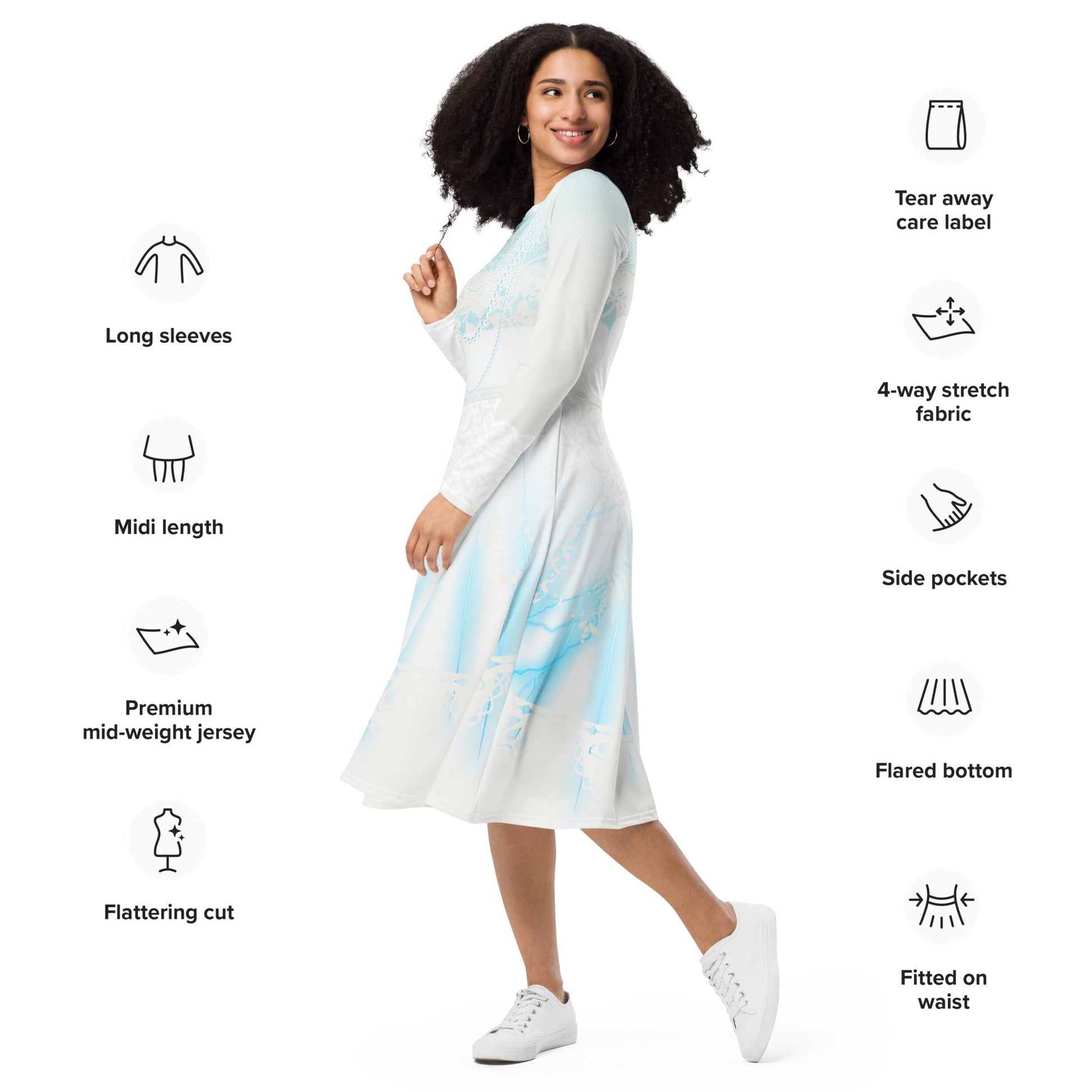 The Constance long sleeve midi dress constance brideconstance costumedisney bounding#tag4##tag5##tag6#