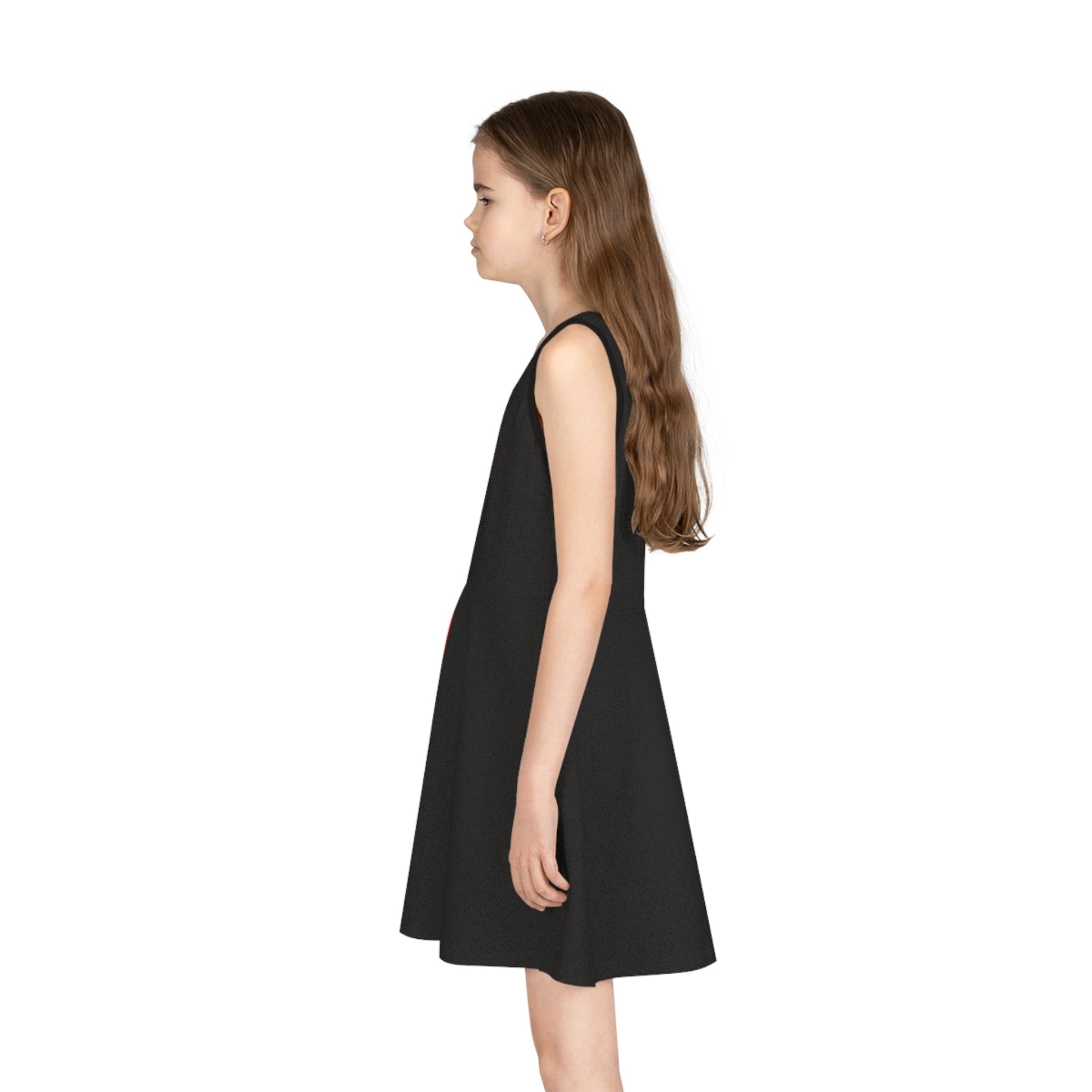 The Cruella Girls' Sleeveless Sundress 101 dalmationsAll Over PrintAOP#tag4##tag5##tag6#
