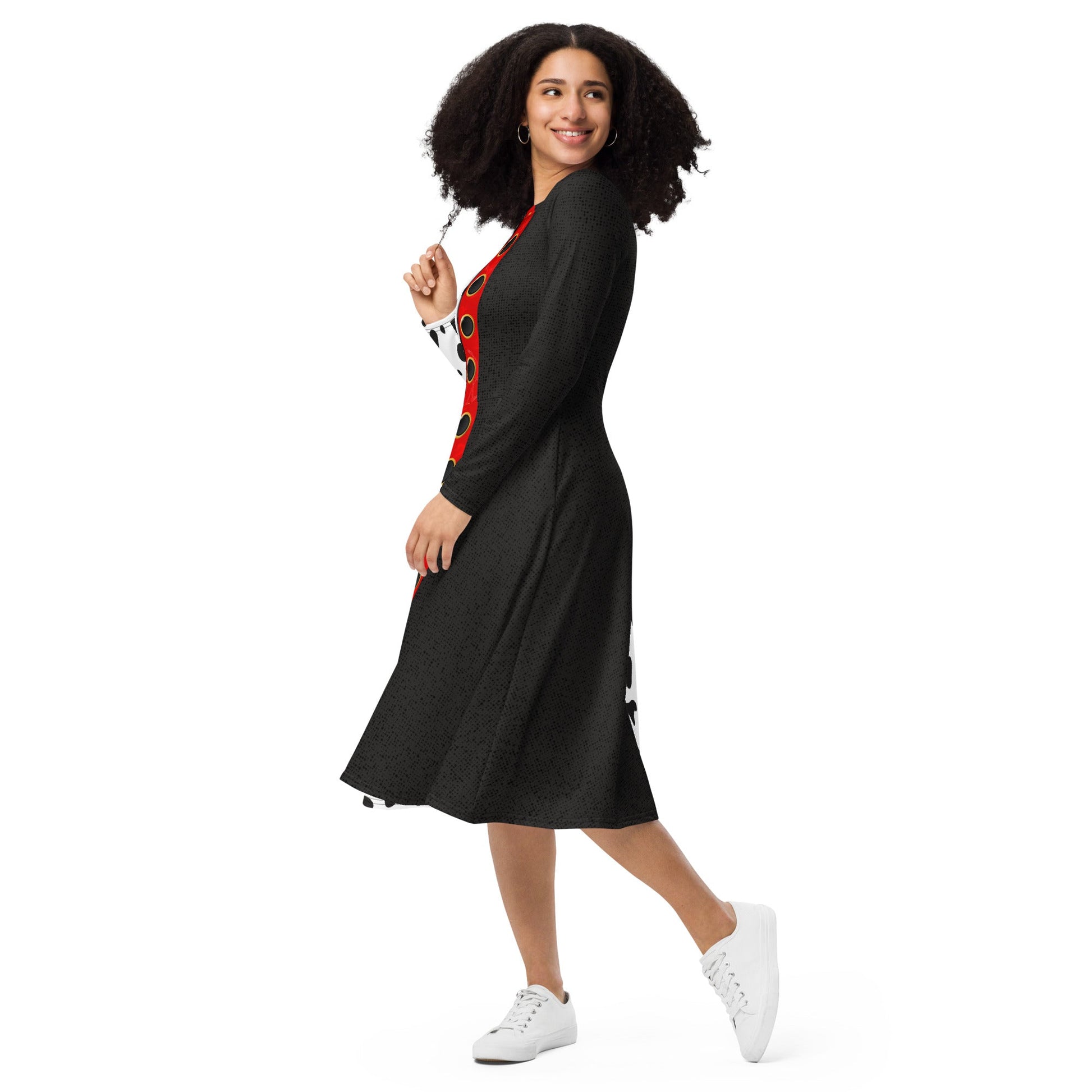 The Cruella long sleeve midi dress 101 dalmationsactive wearcruella devil#tag4##tag5##tag6#