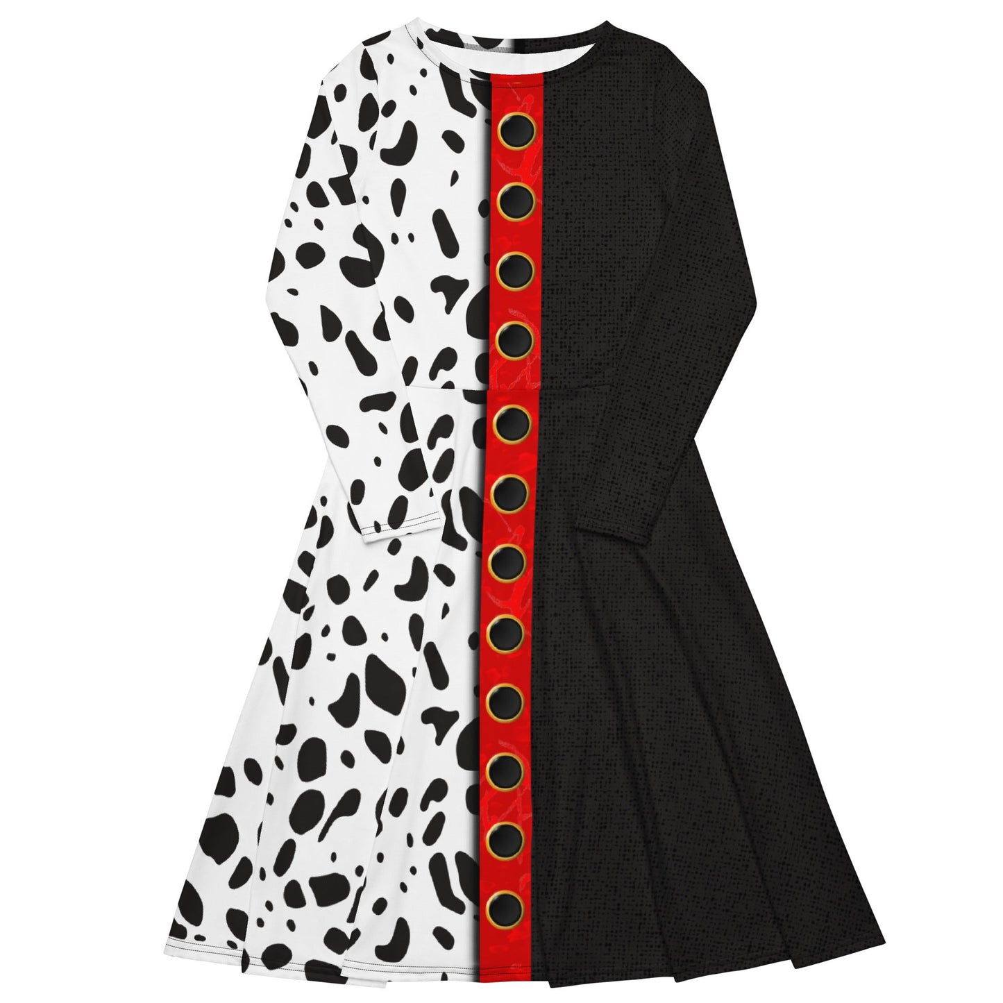 The Cruella long sleeve midi dress 101 dalmationsactive wearcruella devil#tag4##tag5##tag6#