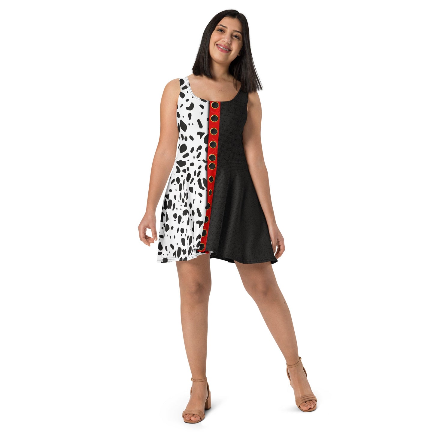 The Cruella Skater Dress 101 dalmationsactive wearcruella devil#tag4##tag5##tag6#