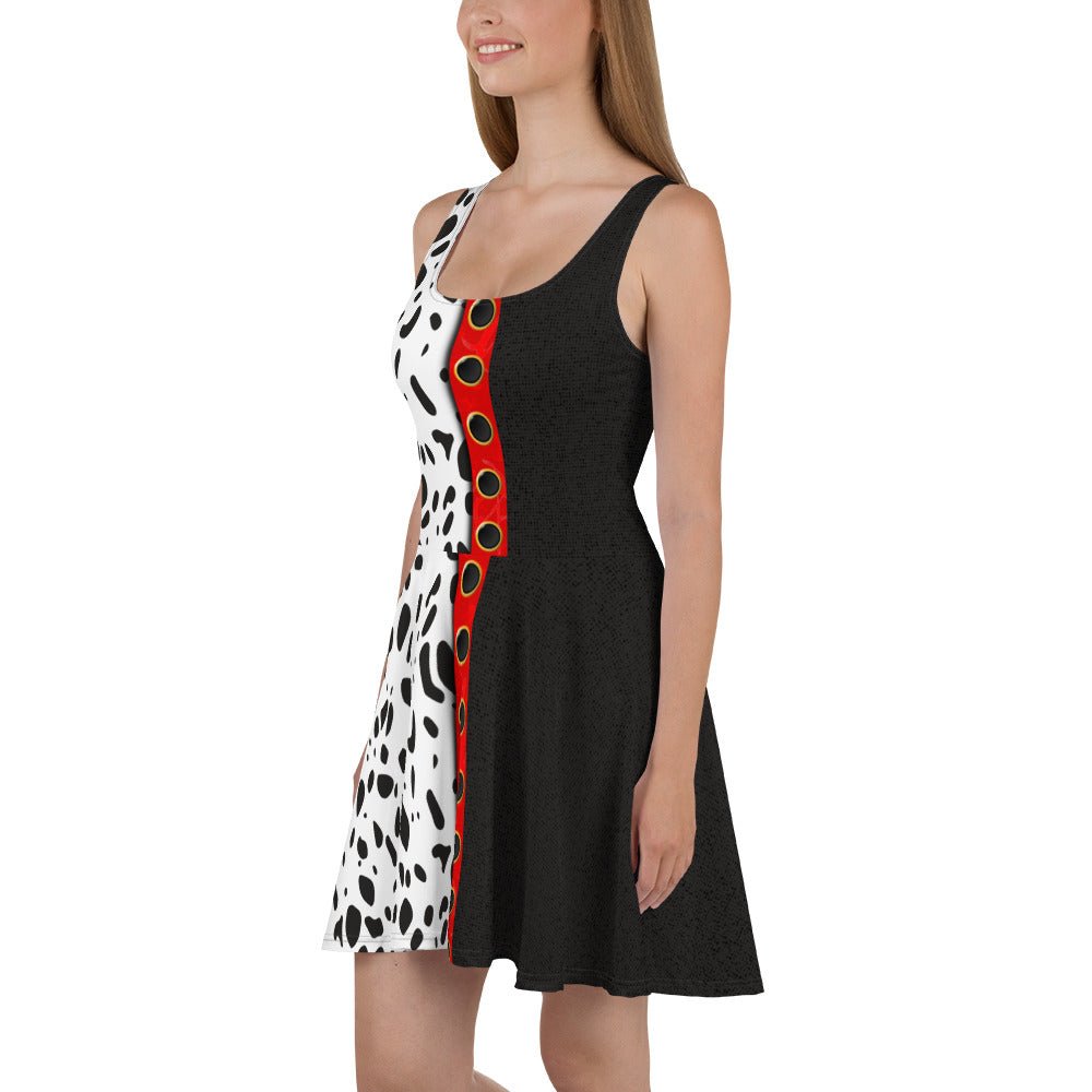The Cruella Skater Dress 101 dalmationsactive wearcruella devil#tag4##tag5##tag6#