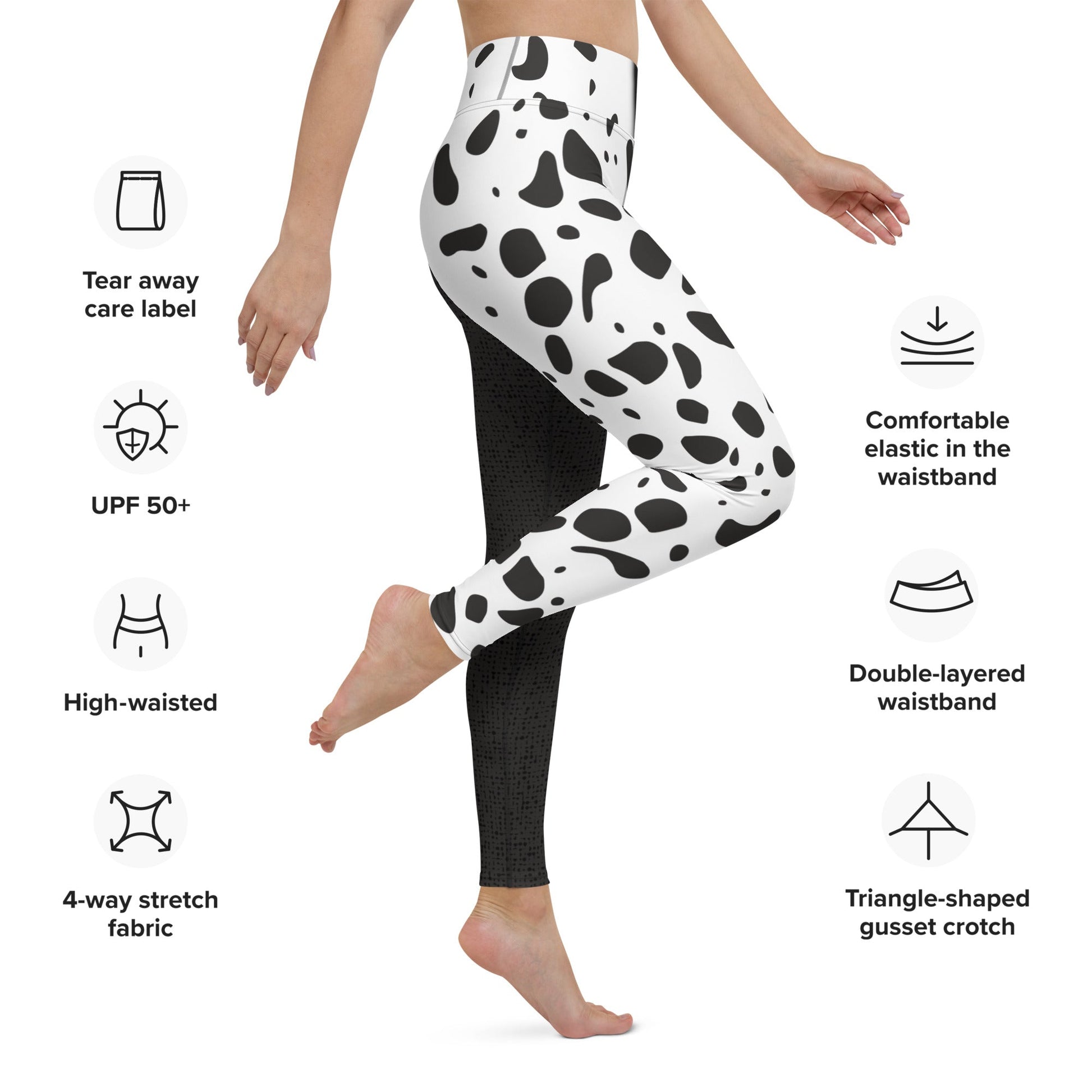 The Cruella Yoga Leggings 101 dalmationsactive wearcruella devil#tag4##tag5##tag6#