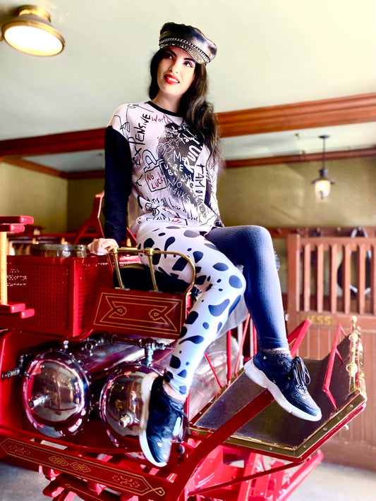The Cruella Yoga Leggings 101 dalmationsactive wearcruella devil#tag4##tag5##tag6#