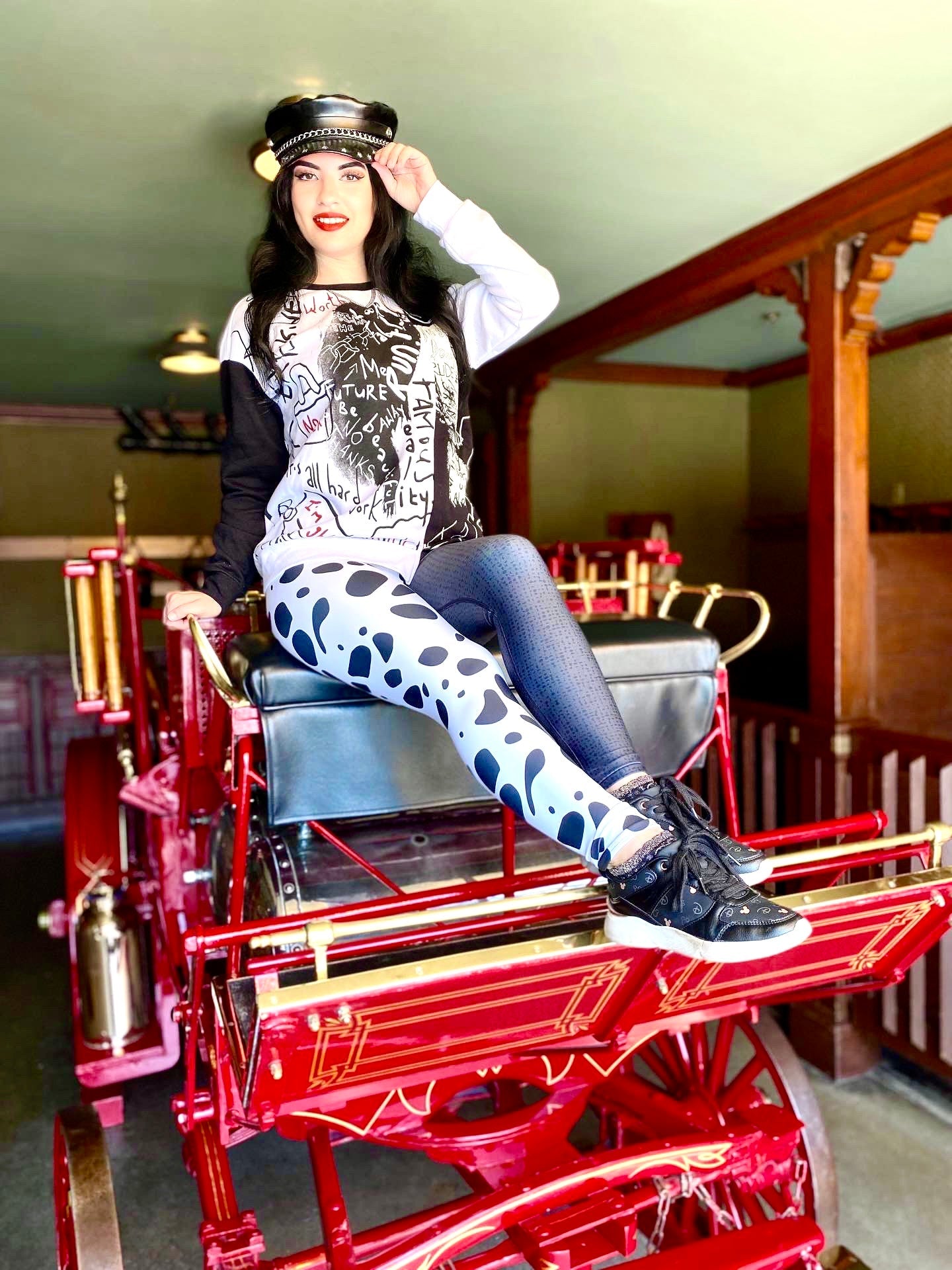 The Cruella Yoga Leggings 101 dalmationsactive wearcruella devil#tag4##tag5##tag6#