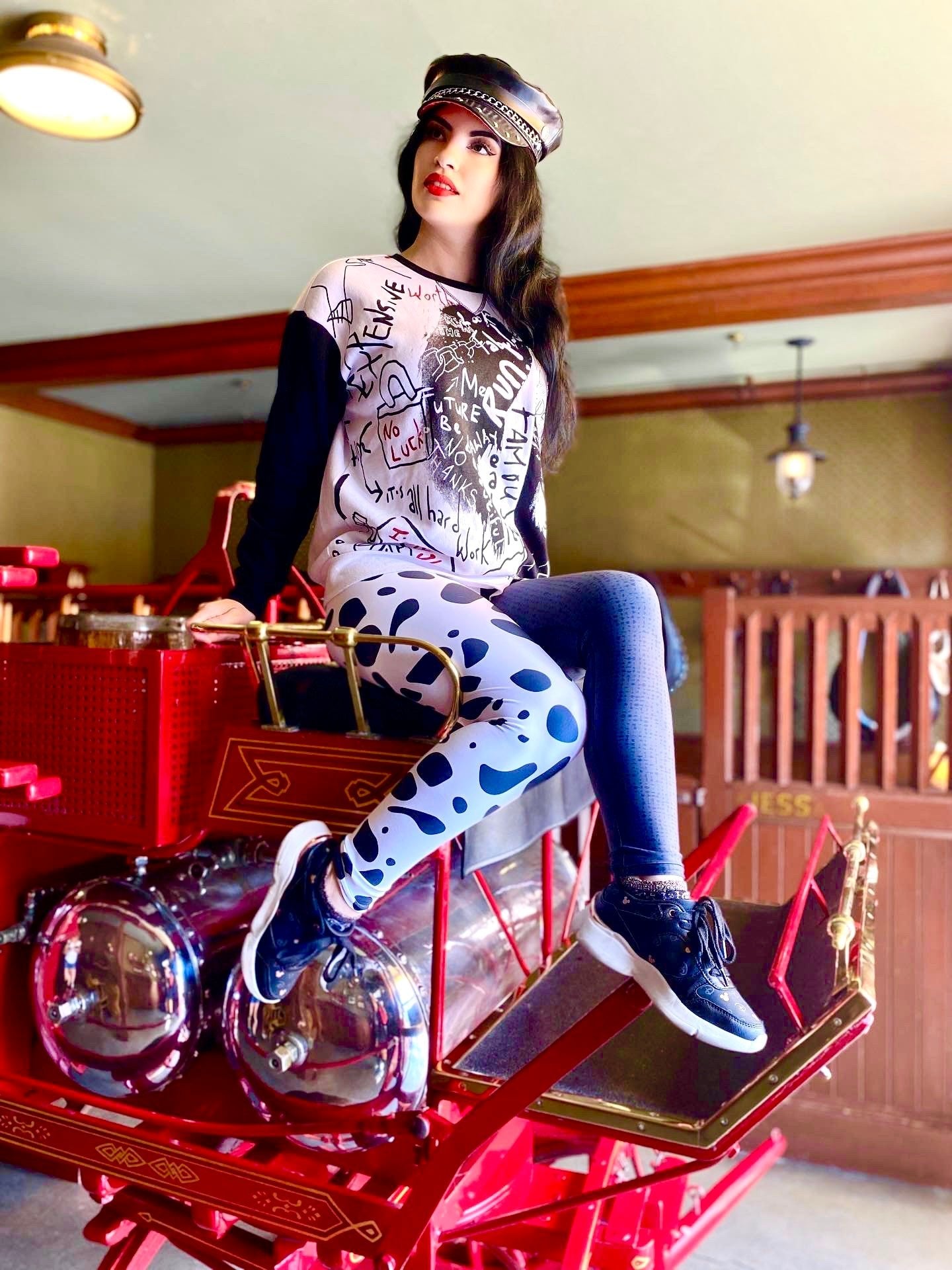 The Cruella Yoga Leggings 101 dalmationsactive wearcruella devil#tag4##tag5##tag6#