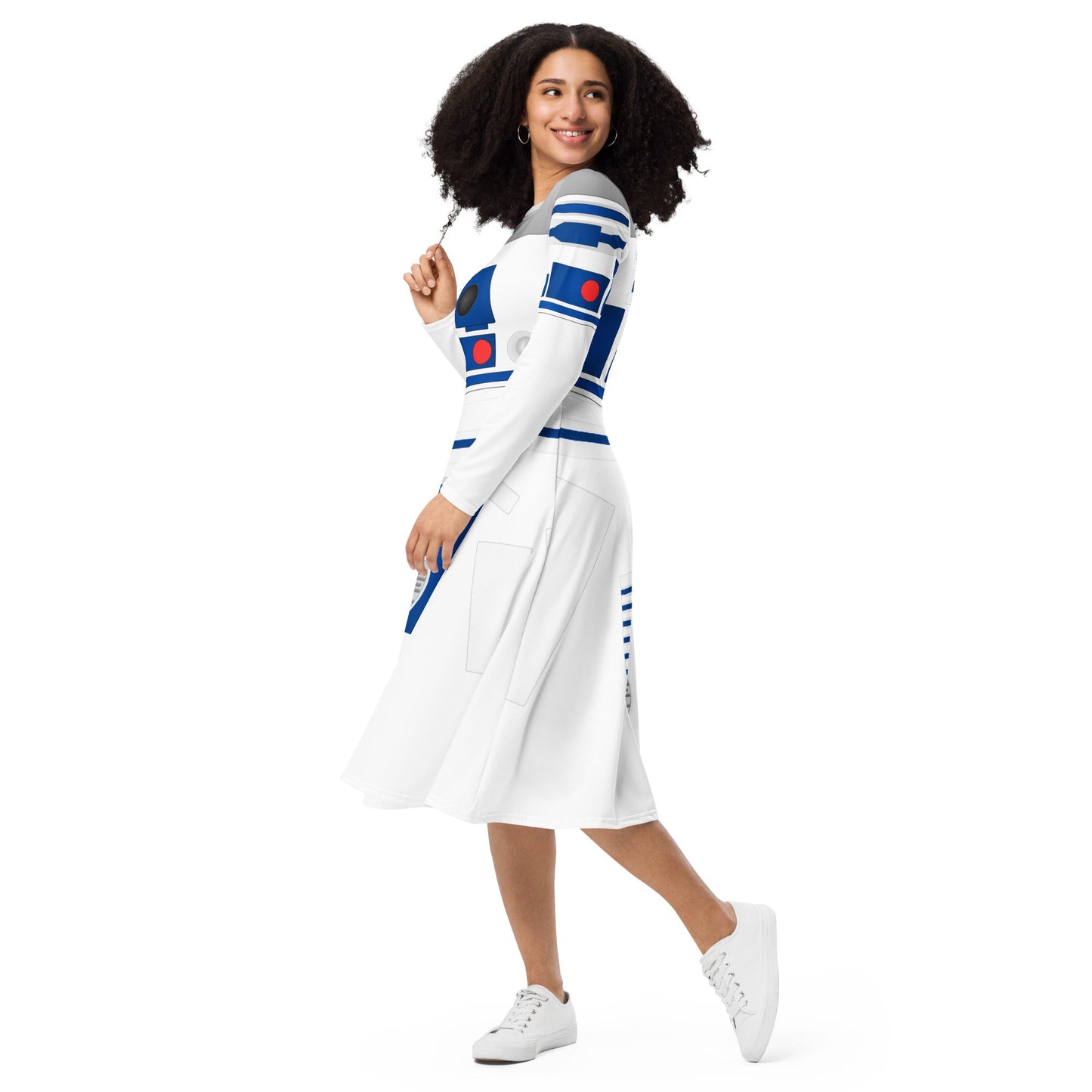 The Droid long sleeve midi dress adult r2d2 costumeboundingWrong Lever Clothing