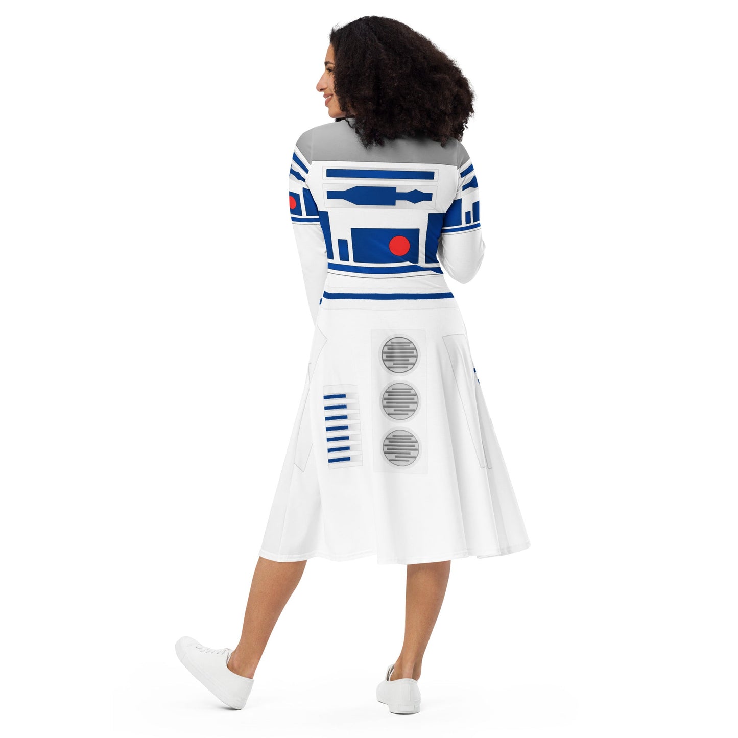 The Droid long sleeve midi dress adult r2d2 costumeboundingWrong Lever Clothing