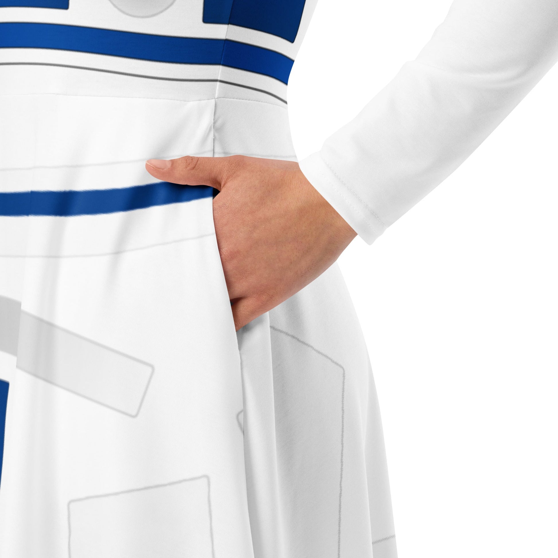 The Droid long sleeve midi dress adult r2d2 costumeboundingWrong Lever Clothing