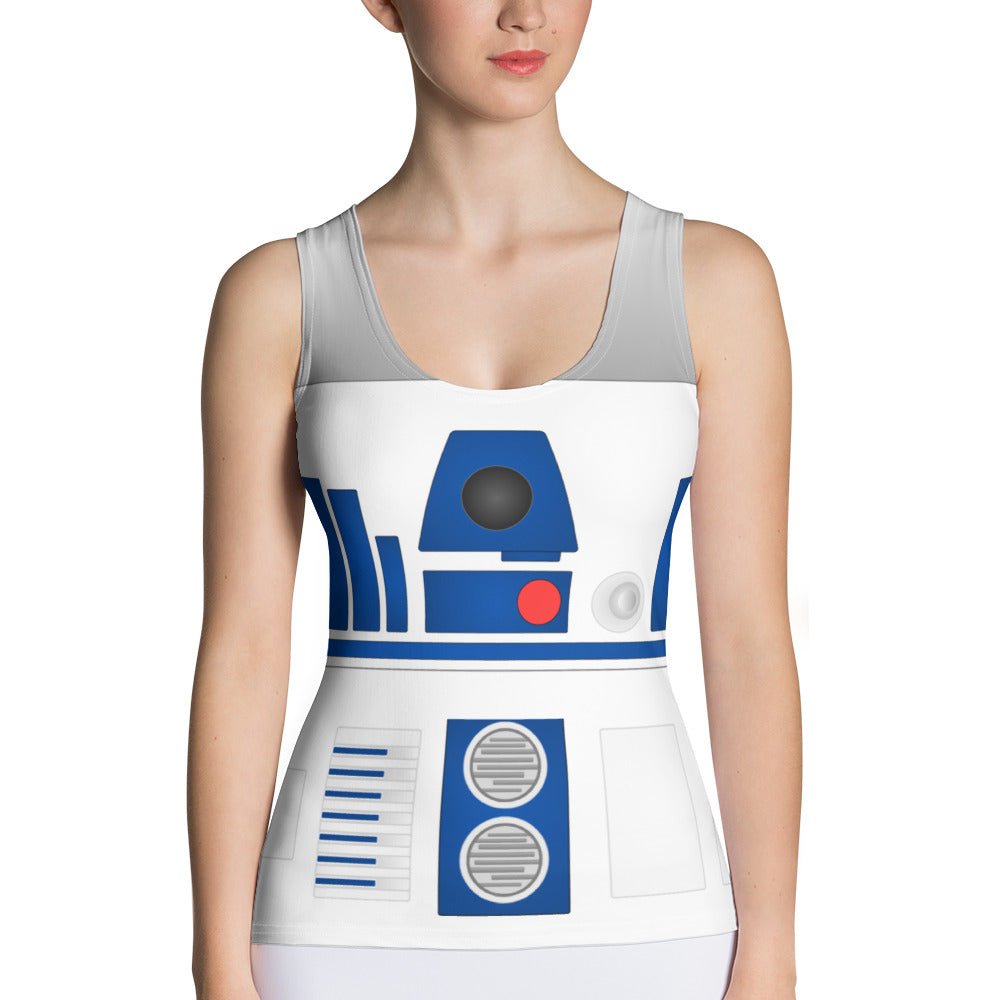The Droid Tank Top adult cosplayadult r2d2 costumeWrong Lever Clothing