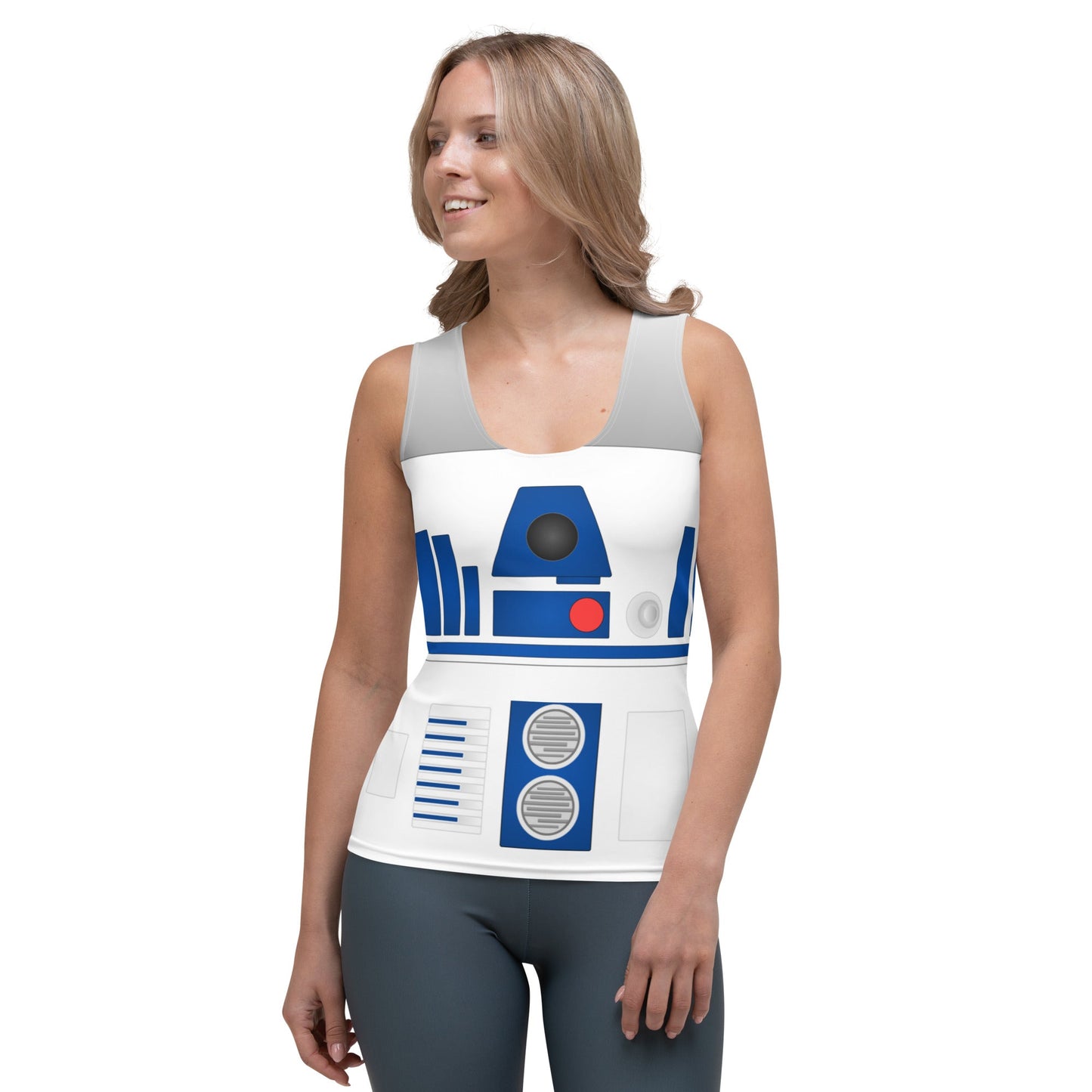 The Droid Tank Top adult cosplayadult r2d2 costumeWrong Lever Clothing