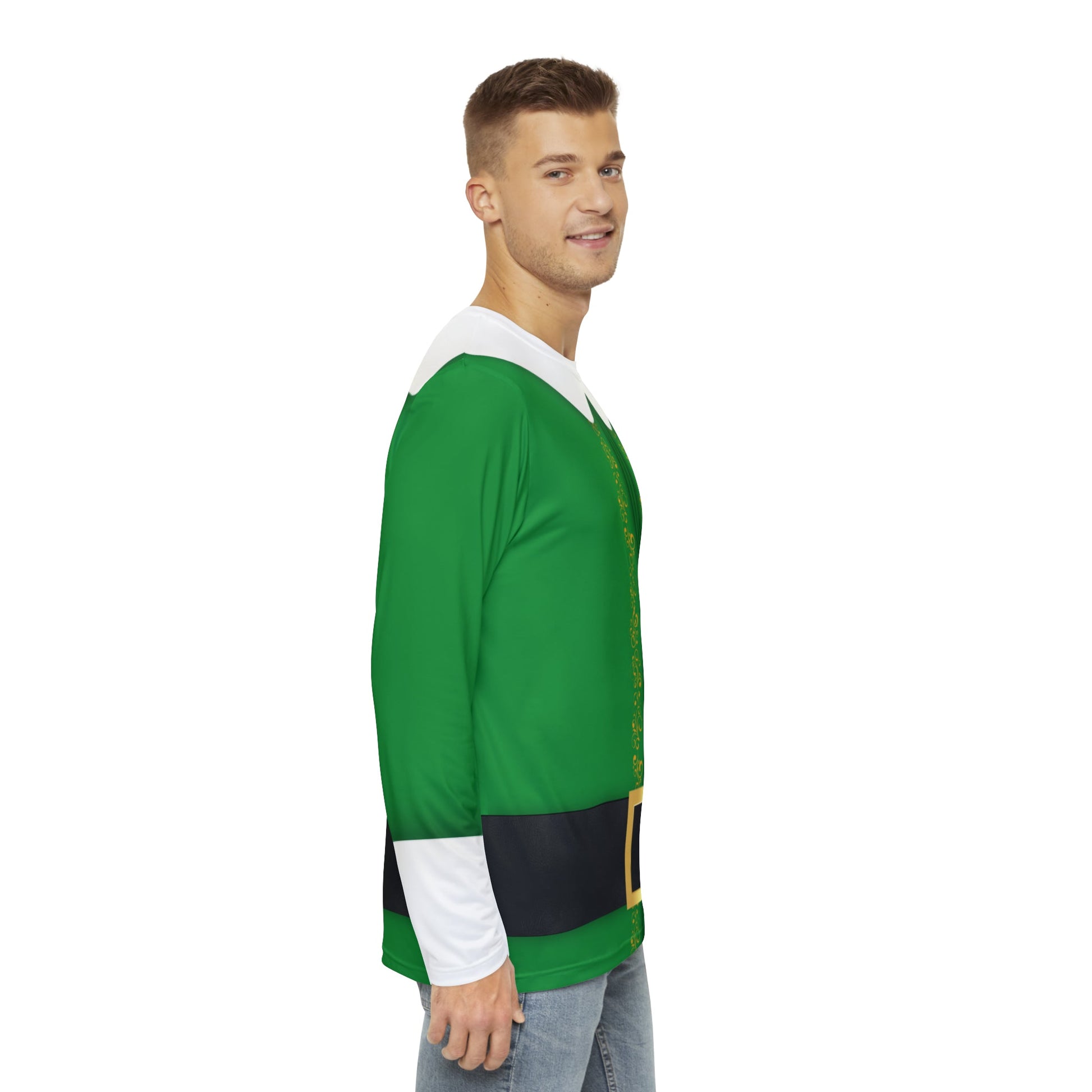 The Elf Men's Long Sleeve Shirt adult christmas dressadult christmas topAll Over Print#tag4##tag5##tag6#