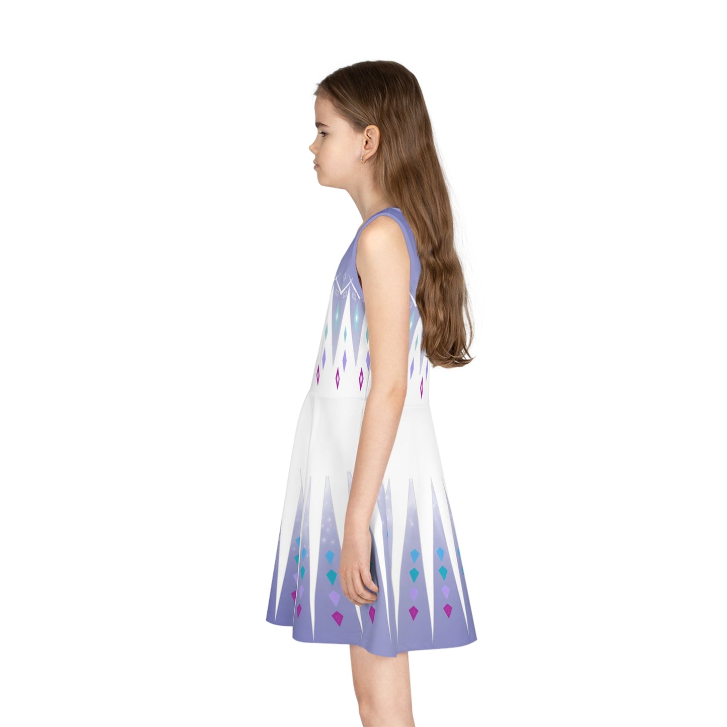 The Elsa Girls' Sleeveless Sundress All Over PrintAOPAOP Clothing#tag4##tag5##tag6#