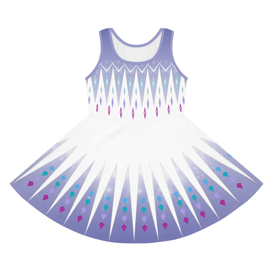 The Elsa Girls' Sleeveless Sundress All Over PrintAOPAOP Clothing#tag4##tag5##tag6#