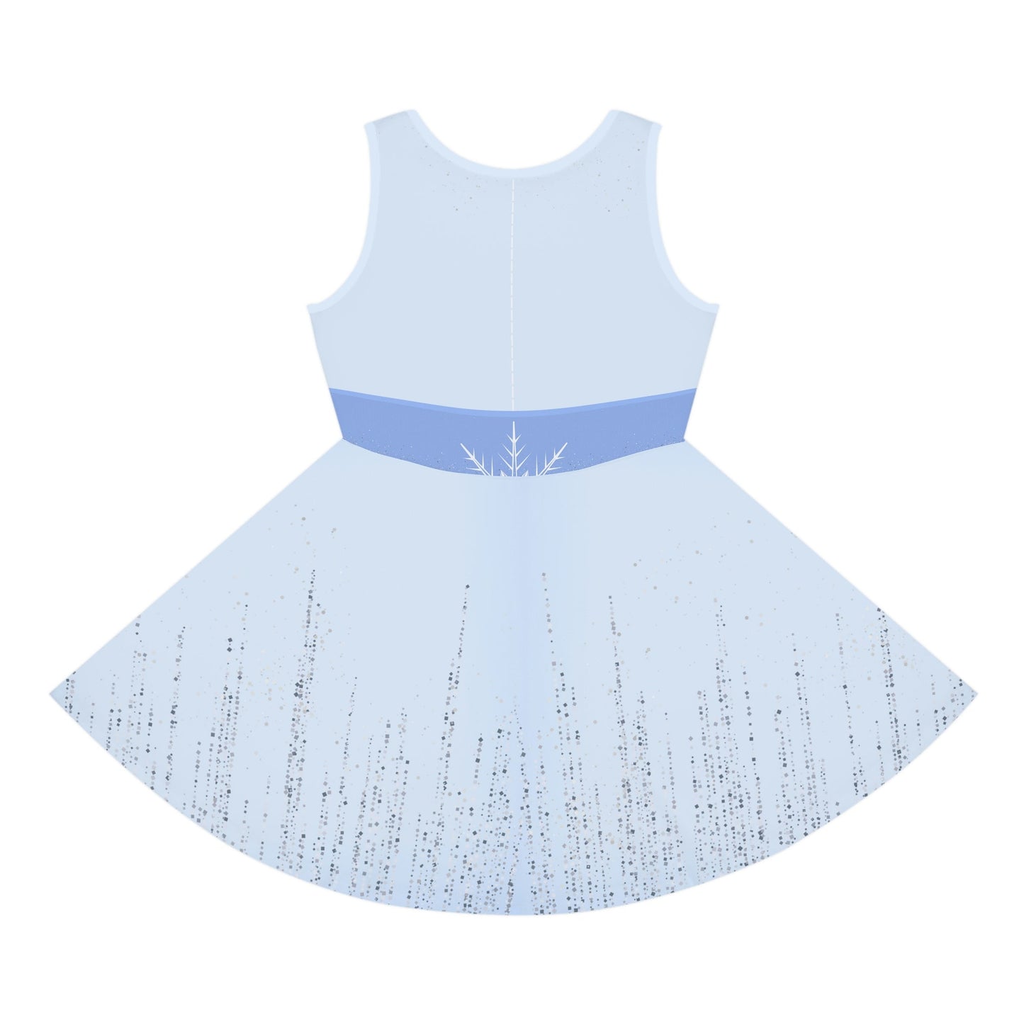 The Elsa Girls' Sleeveless Sundress All Over Printanna frozen 2AOP#tag4##tag5##tag6#